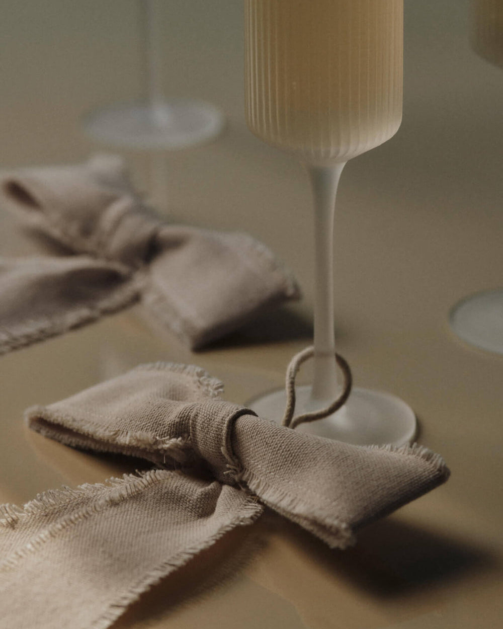 Bow Decoration Set of Two - Natural