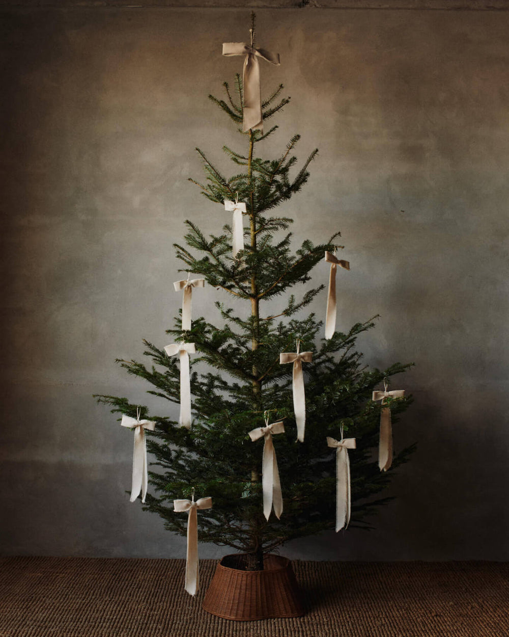 Bow Decoration Set of Two - Natural