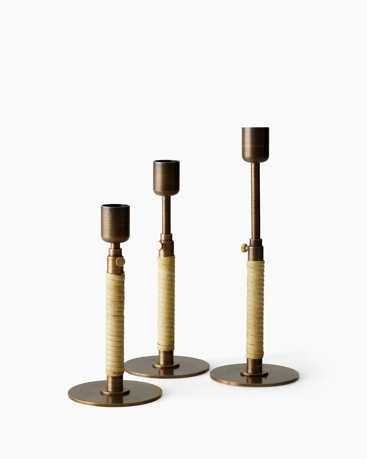 Duca Candleholder- Bronzed Brass