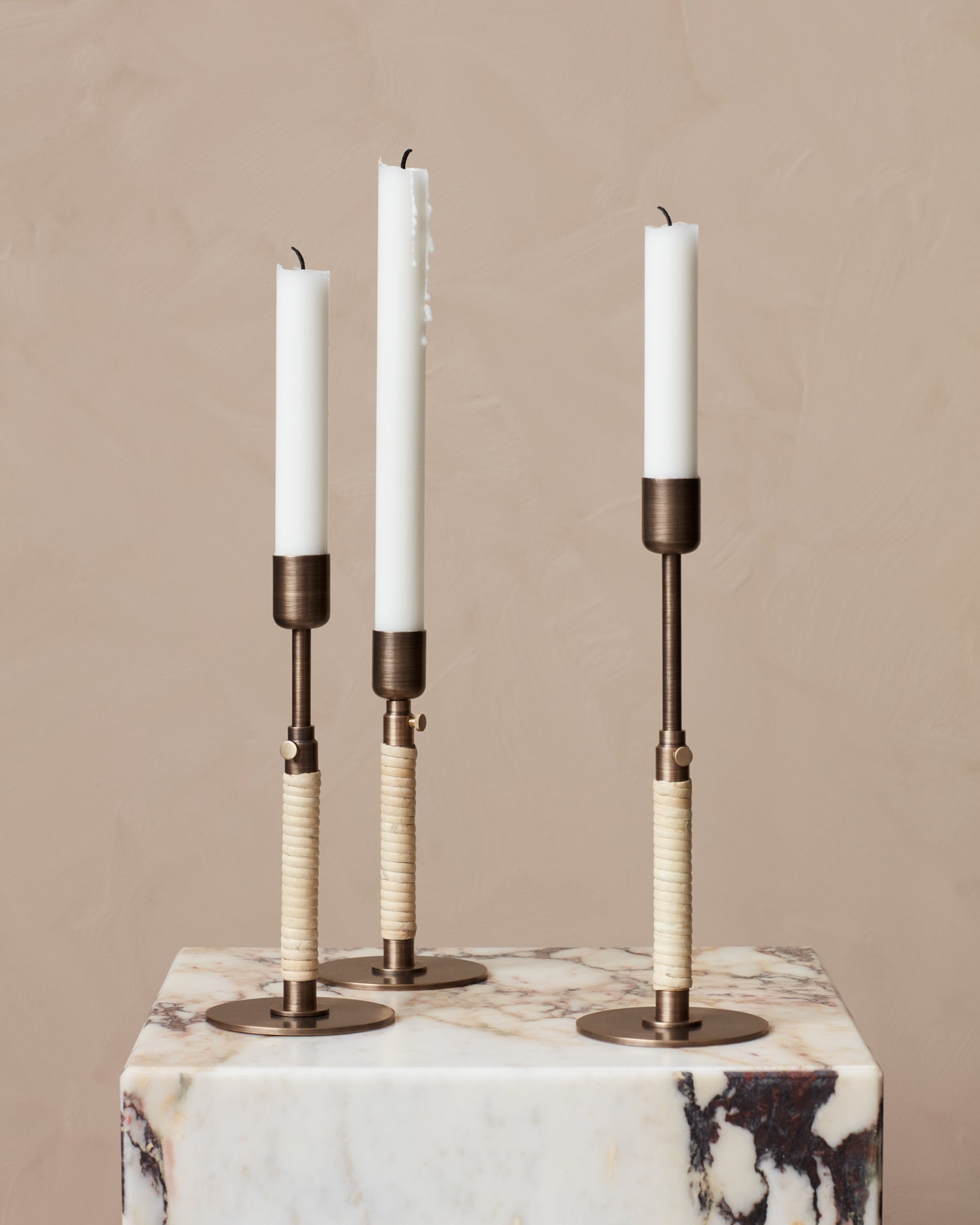 Duca Candleholder- Bronzed Brass