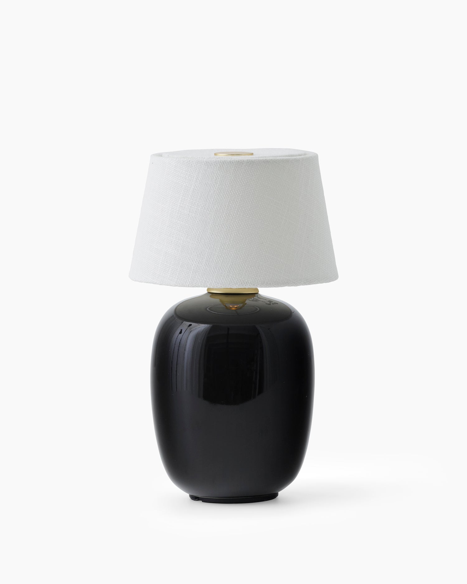Torso Table Lamp Portable- Black