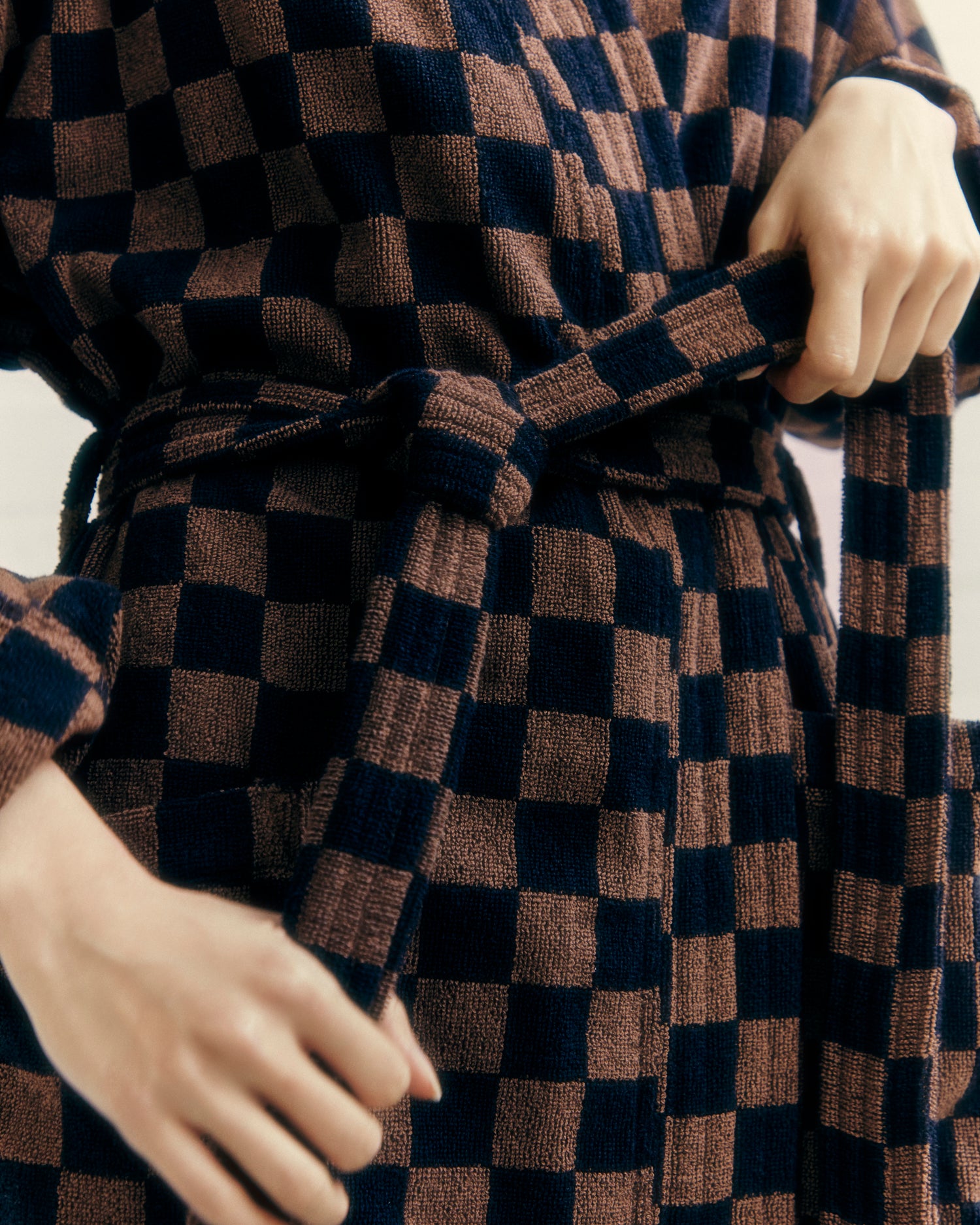 Sulis Bath Robe - Tabac / Noir