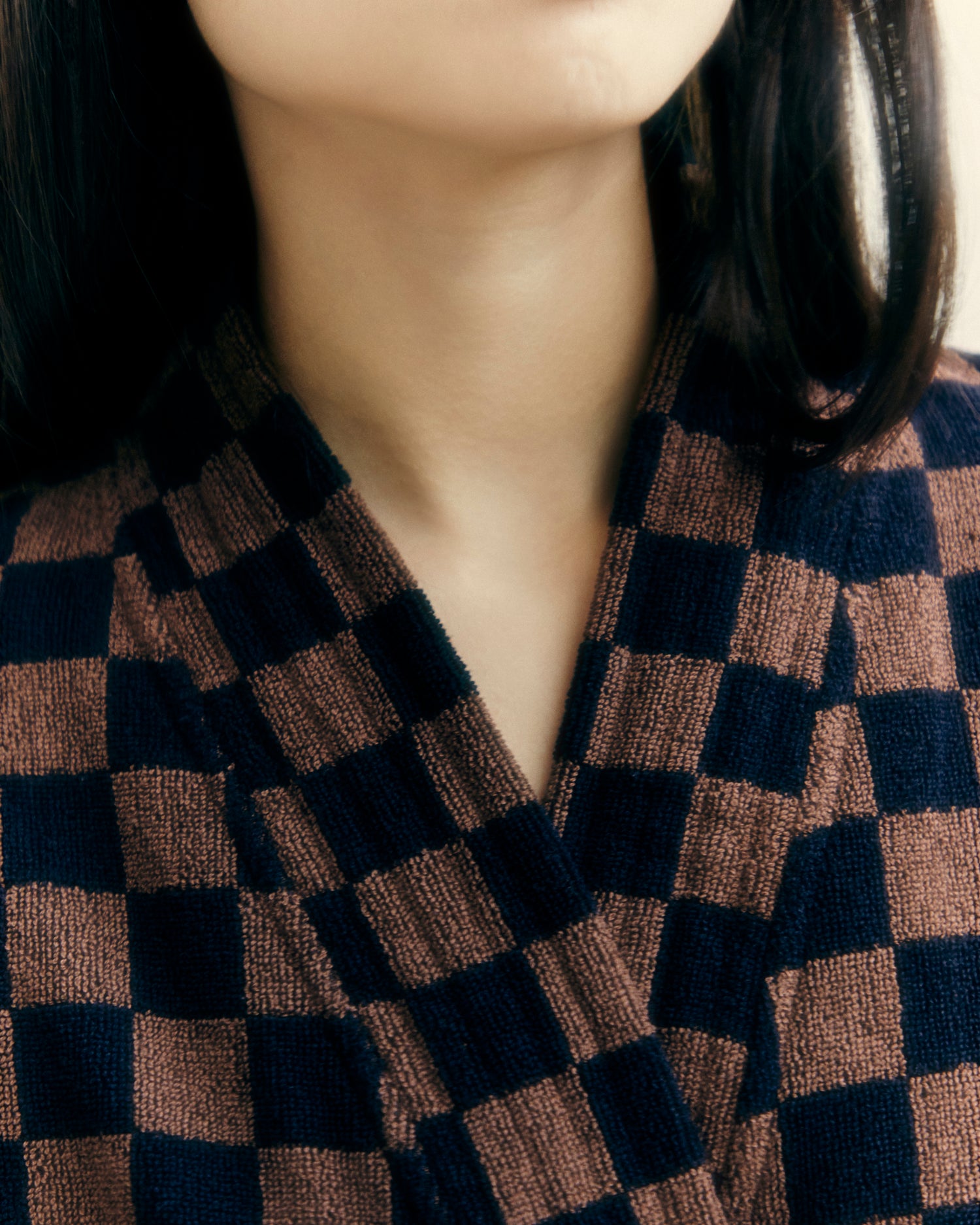 Sulis Bath Robe - Tabac / Noir