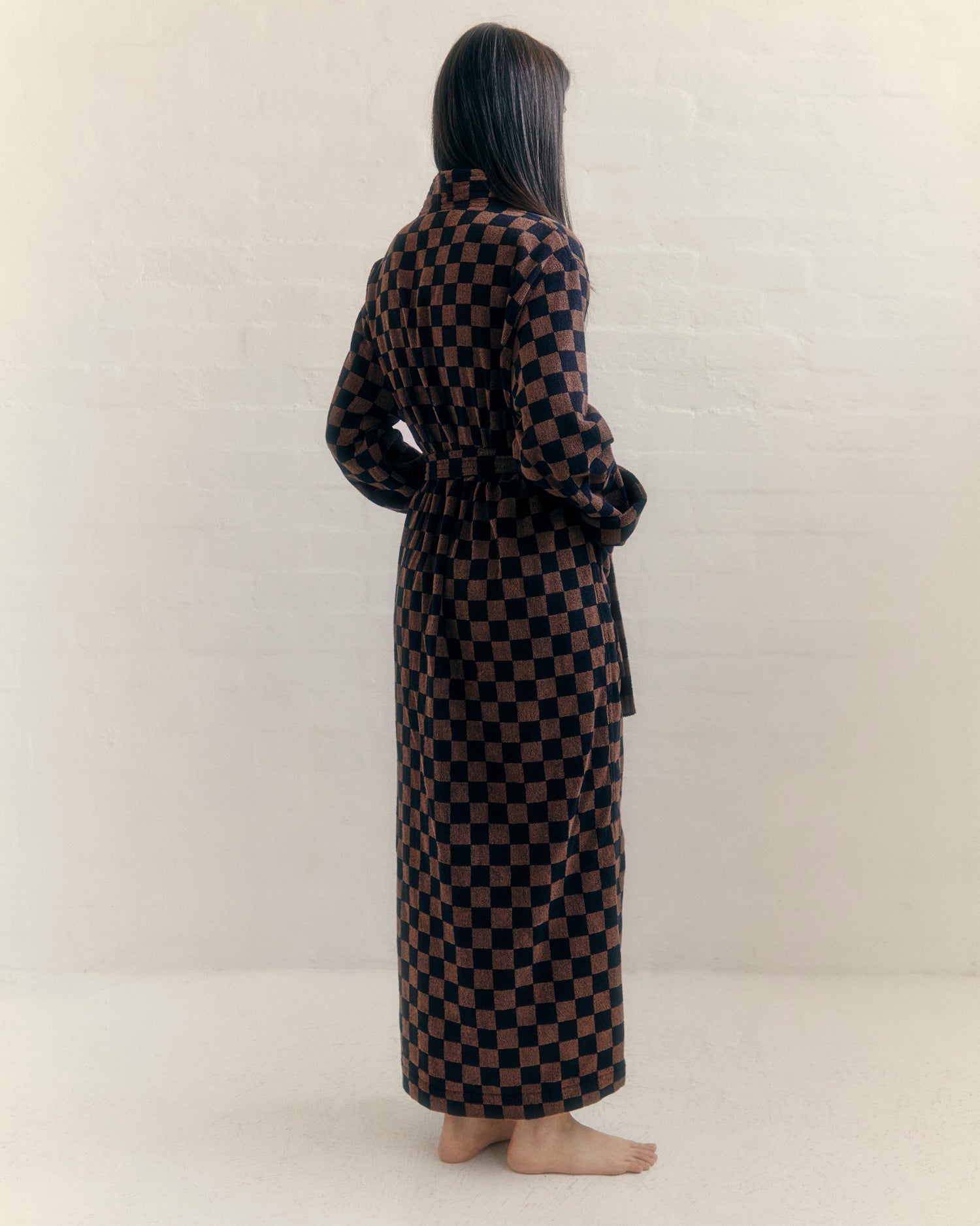 Sulis Bath Robe - Tabac / Noir