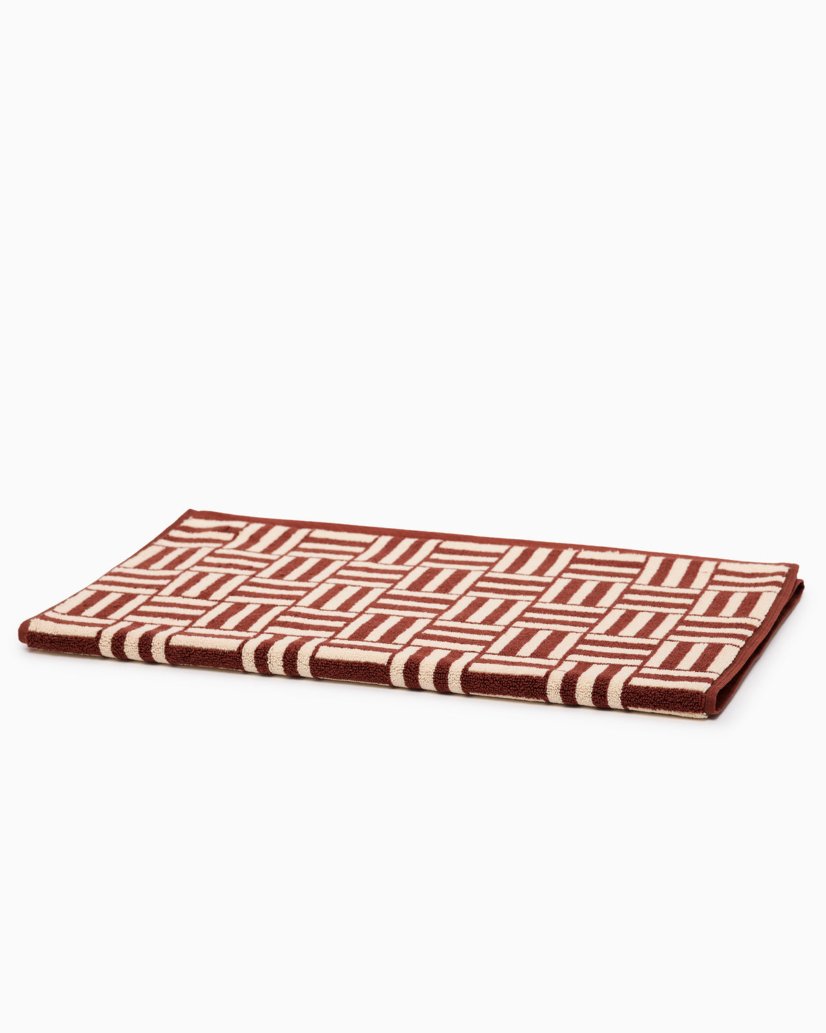 Saroma Bath Mat - Mudbrick & Crème