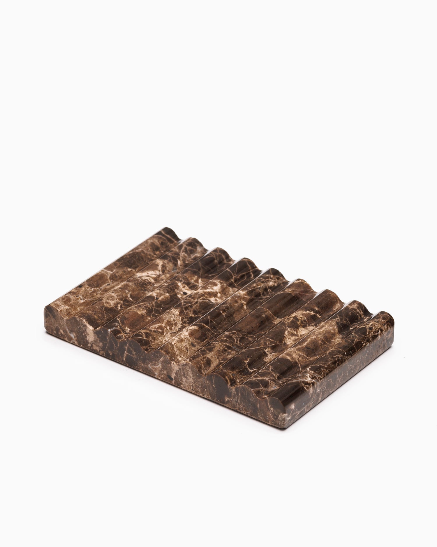 Dark Emperador Marble Soap Dish