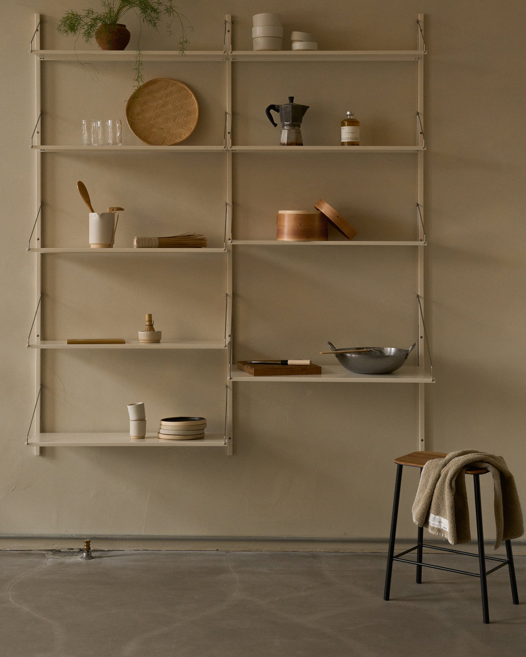 ADAM STOOL - Black/Oak H50