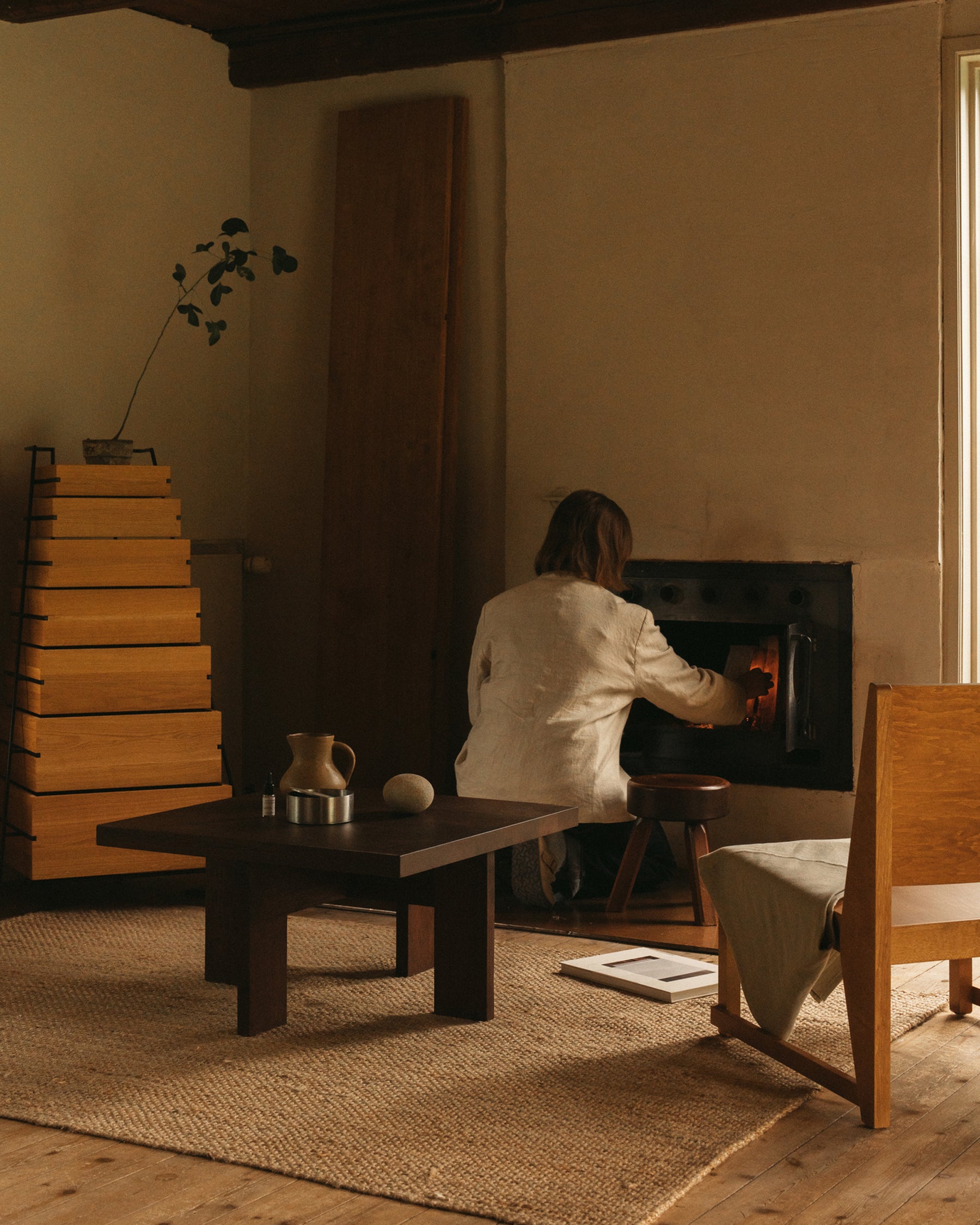 FARMHOUSE COFFEE TABLE - Square - Dark Oak