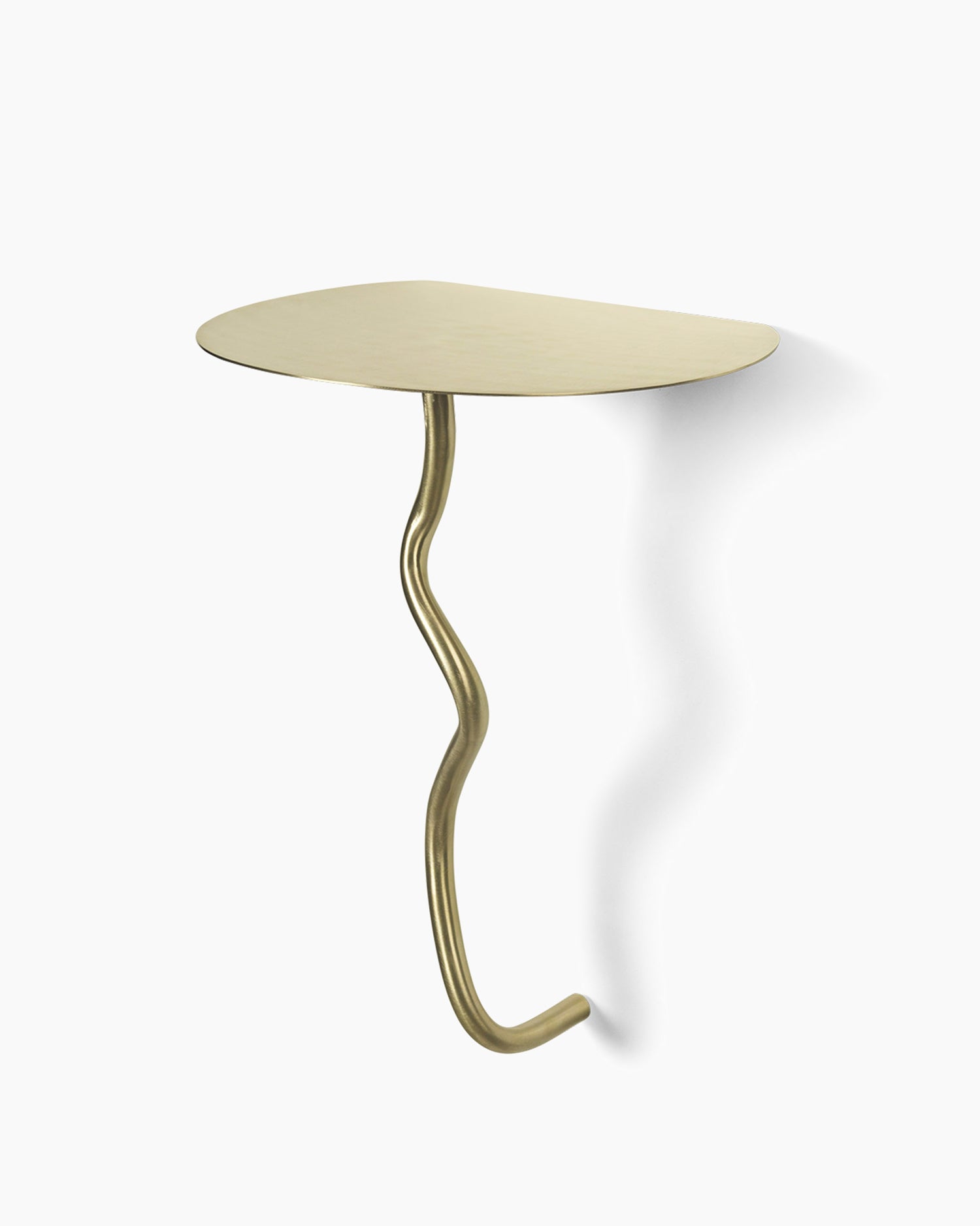 Curvature Wall Table - Brass