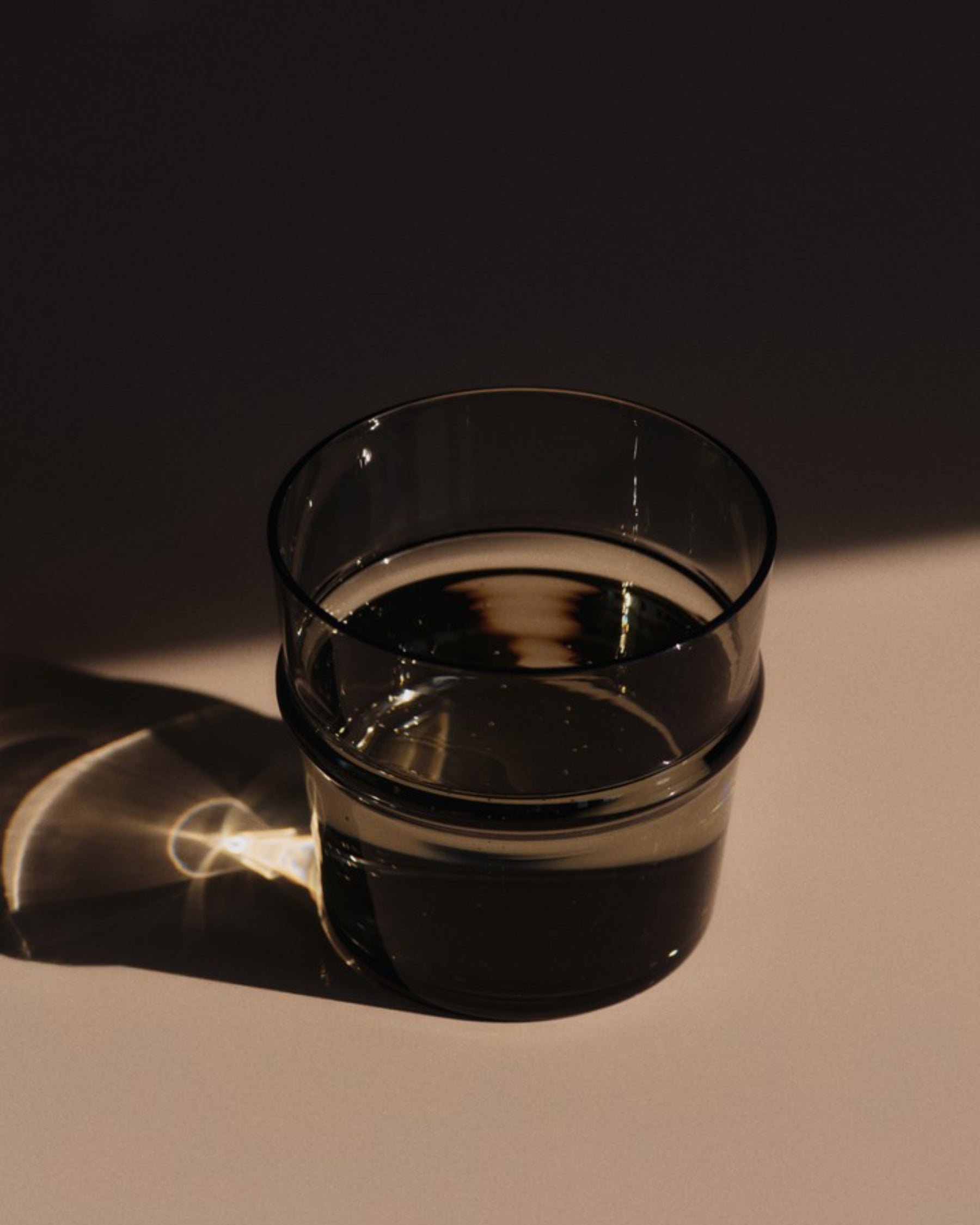 Boya Low Glasses - Smoked Grey Set of 2