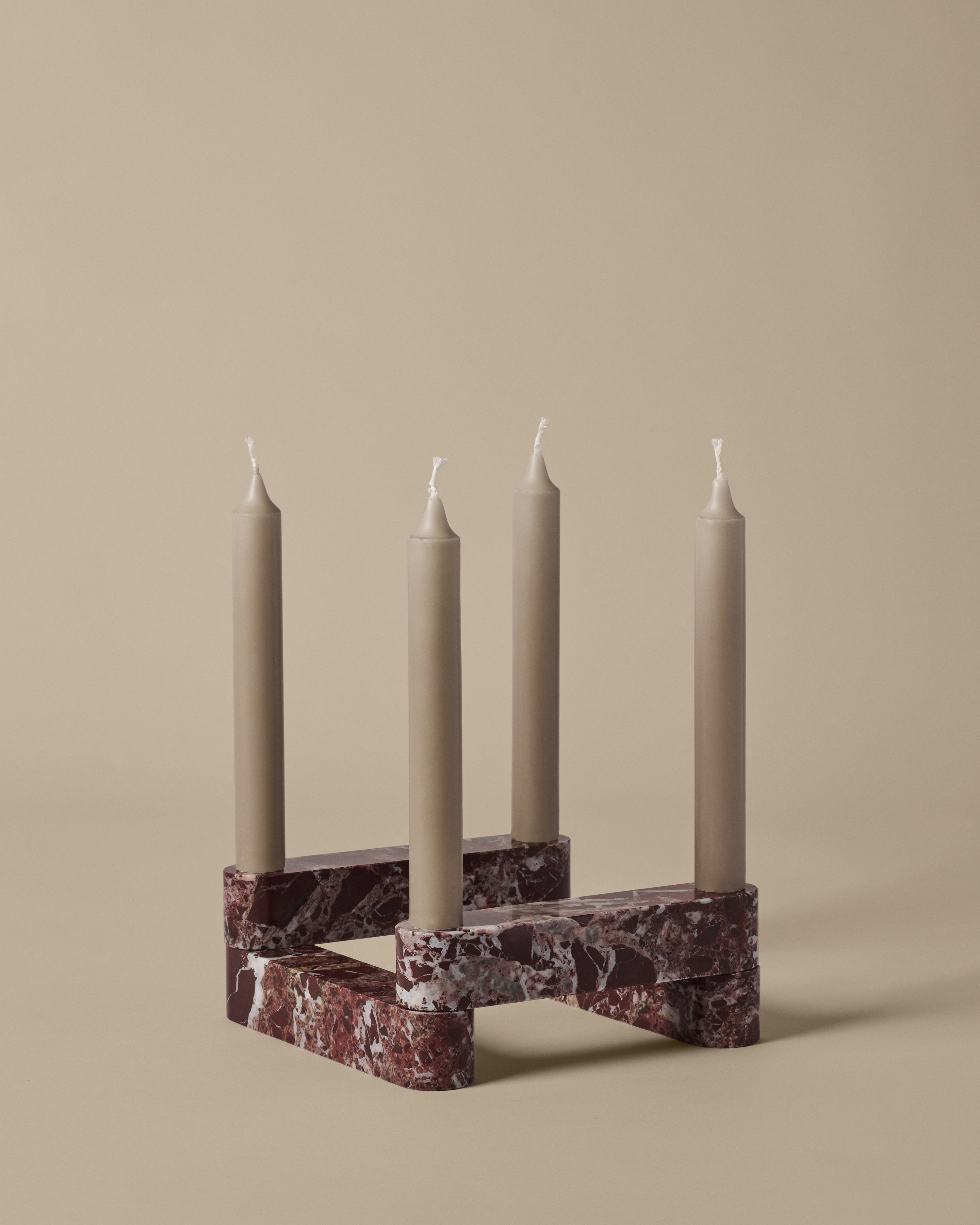 Newel Modular Candle Holder - Rosso