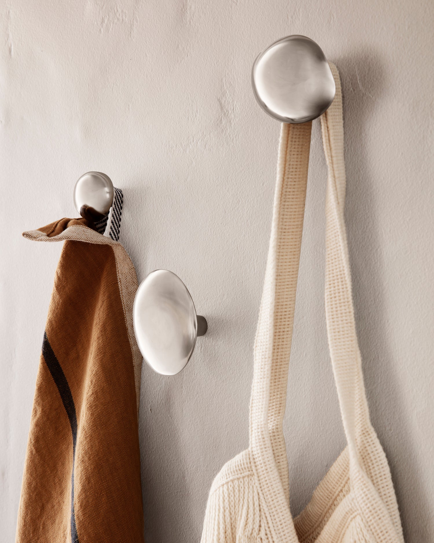 Chanterelle Hook - Brushed Stainless Steel
