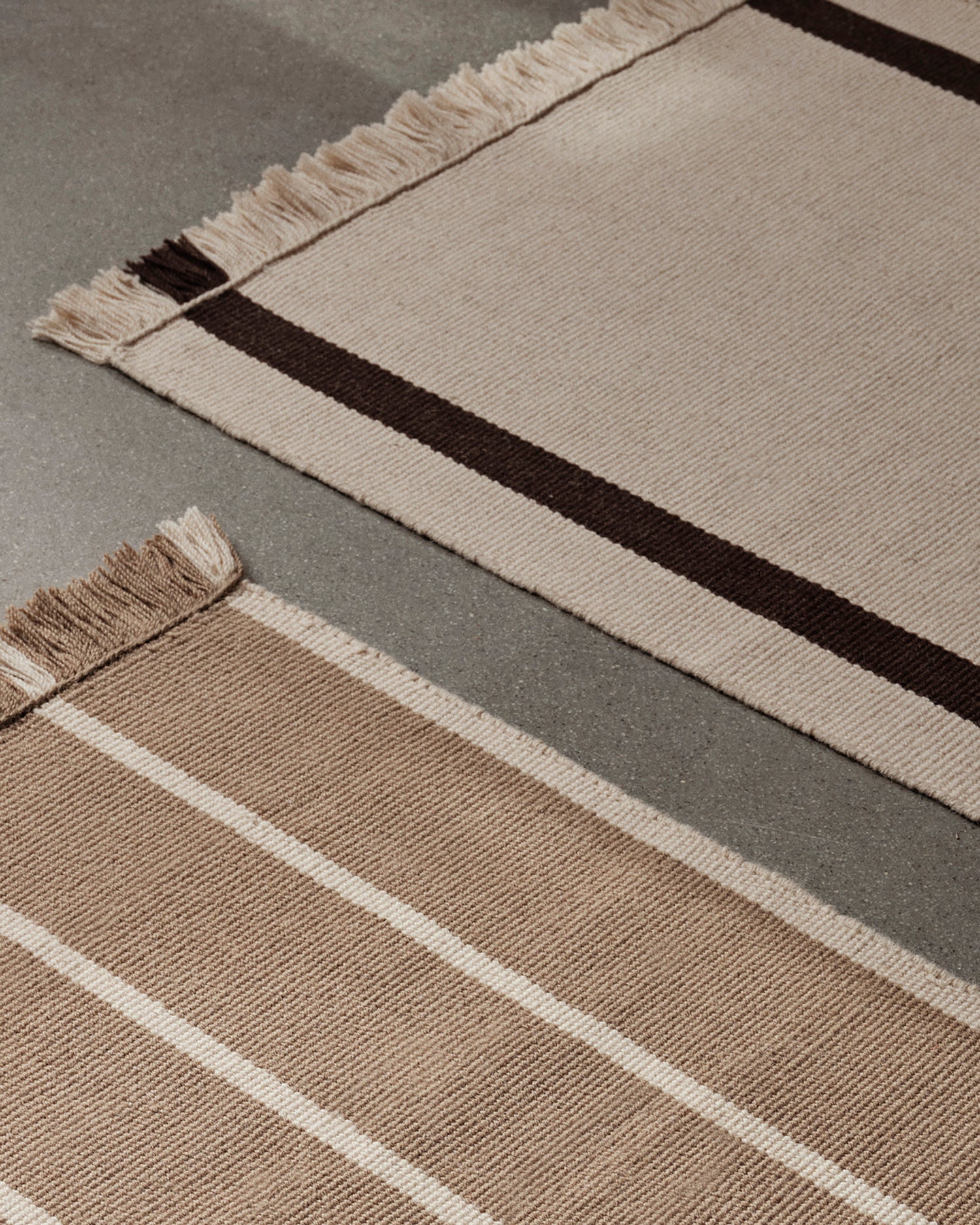 Calm Kelim Runner - 80 x 200 - Off-white/Coffee