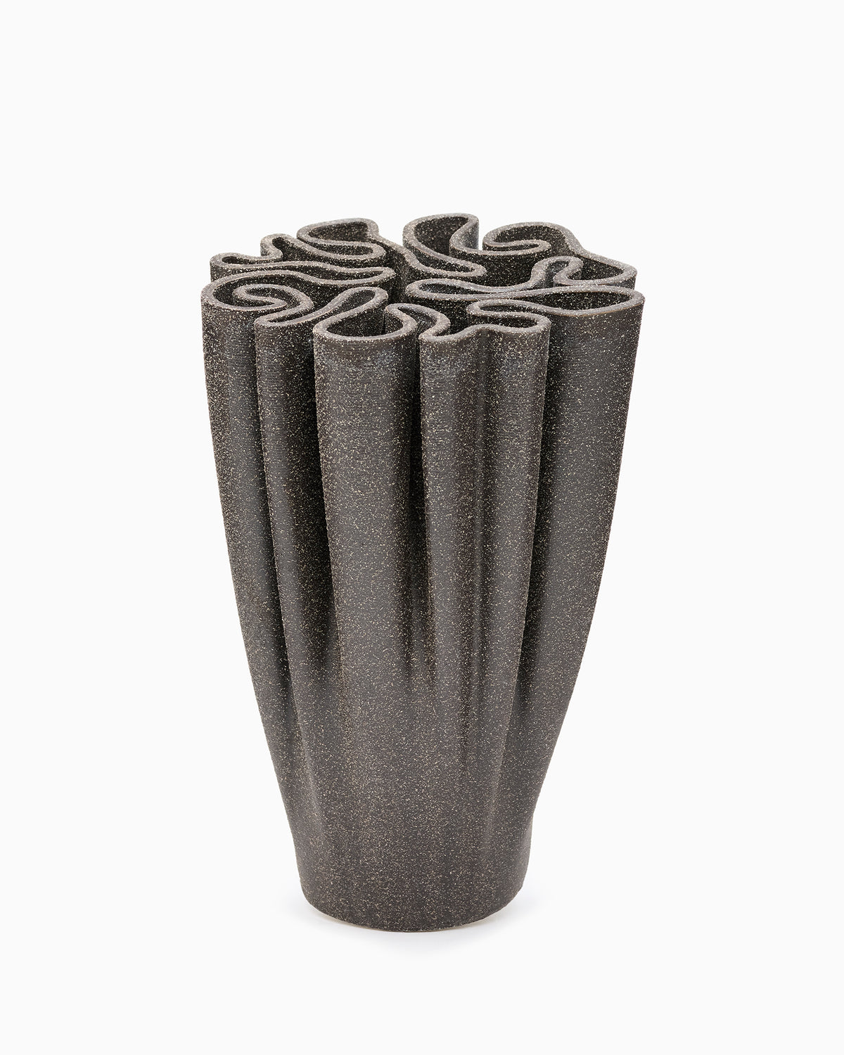 Dedali Vase - H25 - Dark Brown