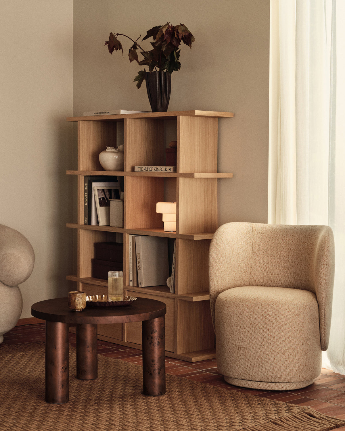Dedali Vase - H25 - Dark Brown