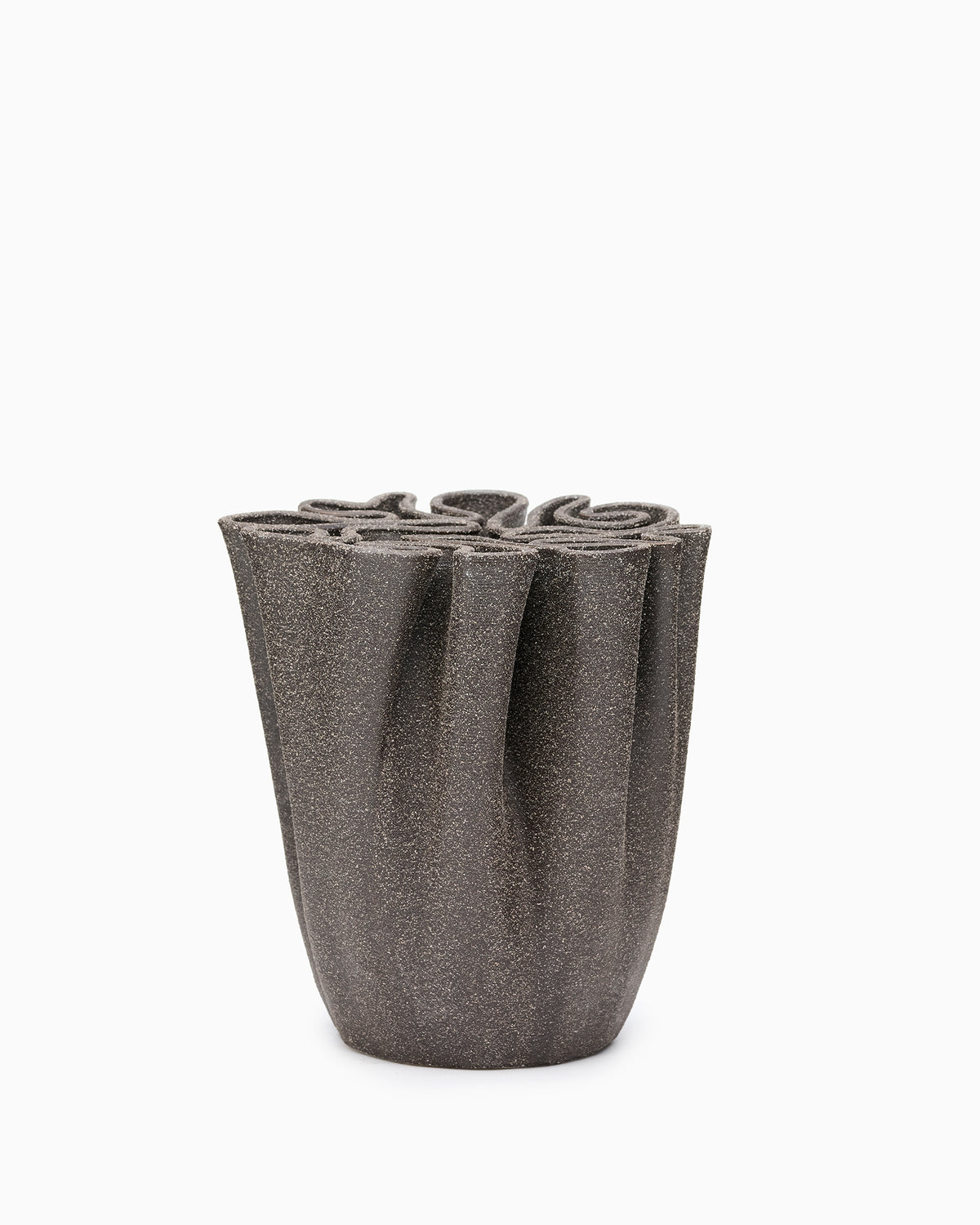 Dedali Vase - H18 - Dark Brown