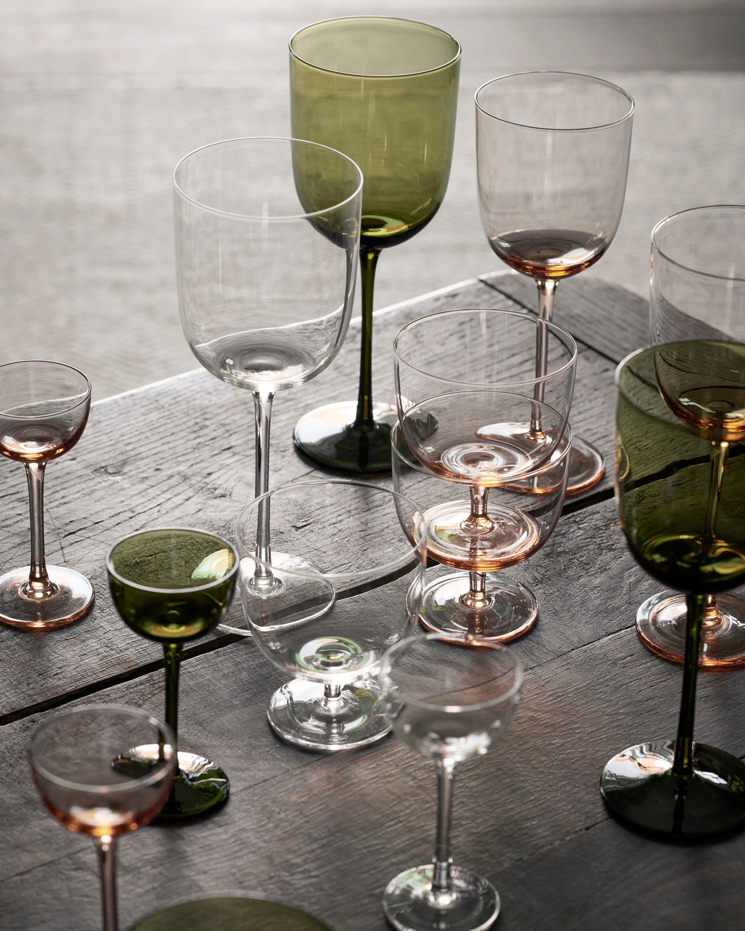 Host Red Wine Glasses Set of 2 - Moss Green