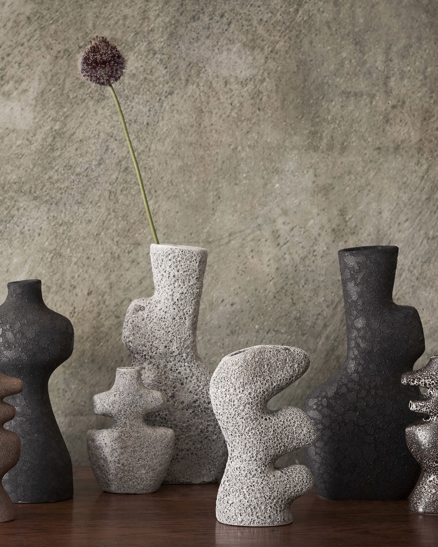 Small Yara Vase - Grey Pumice