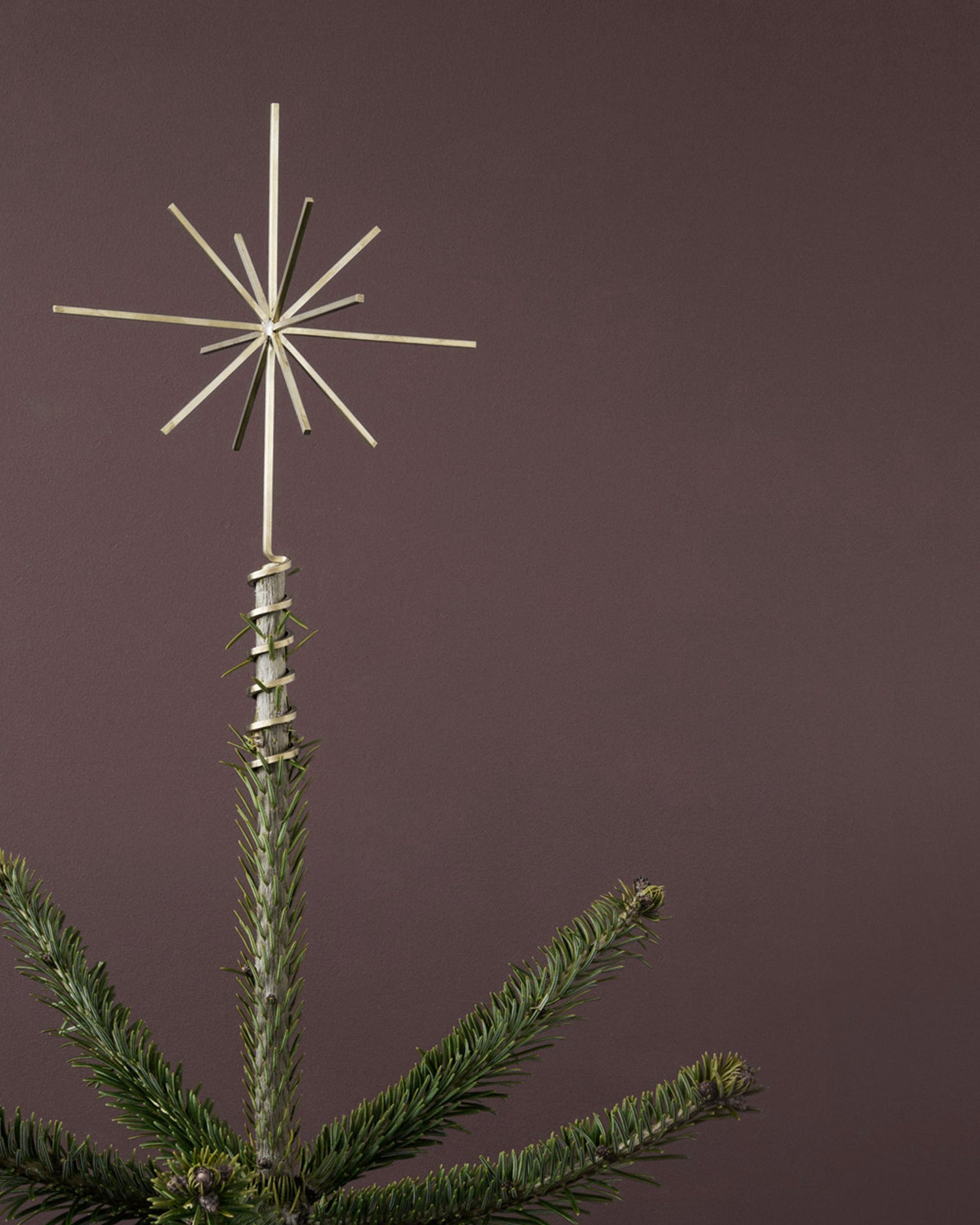 Brass Christmas Tree Top Star
