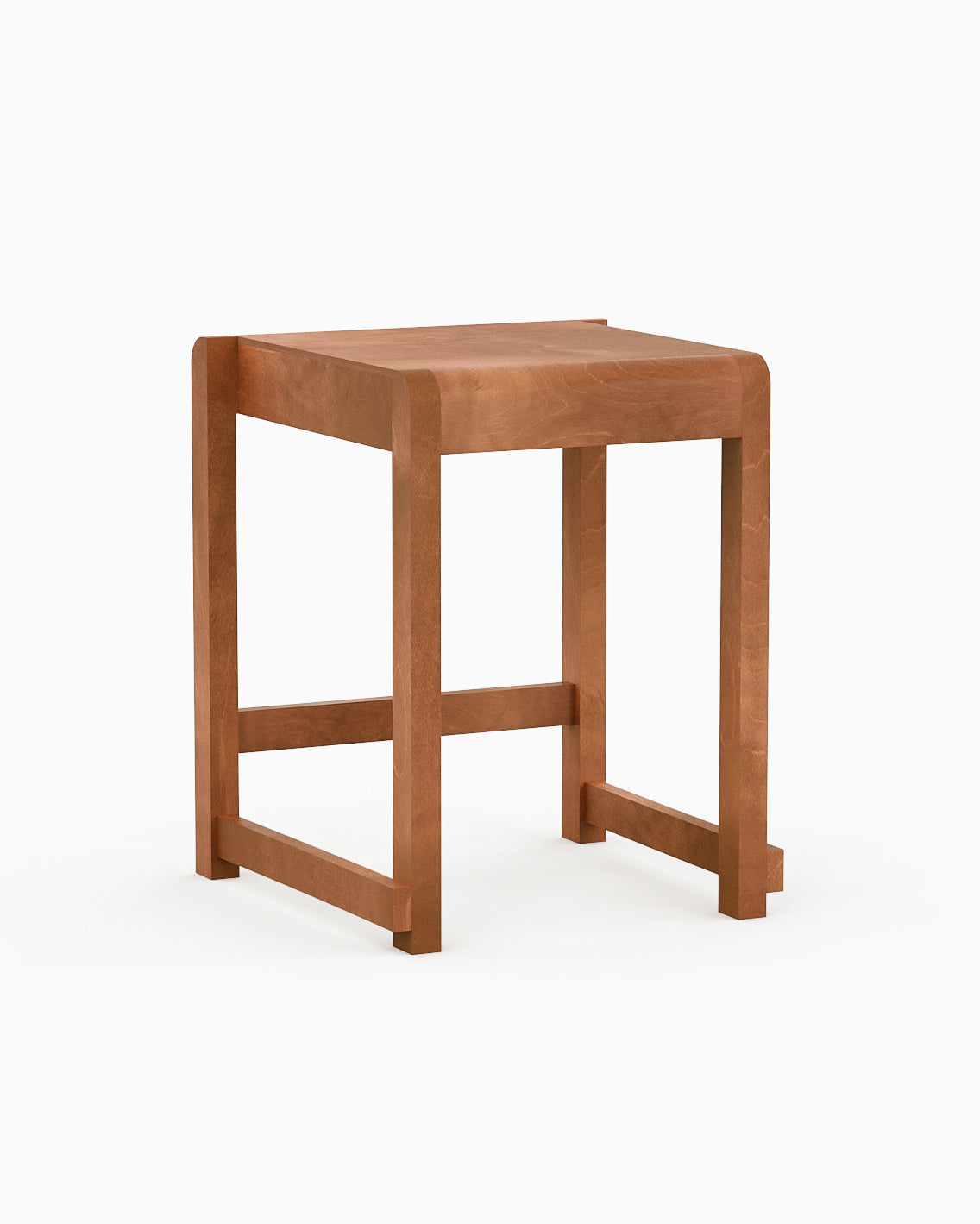 LOW STOOL 01 - Warm Brown Birch