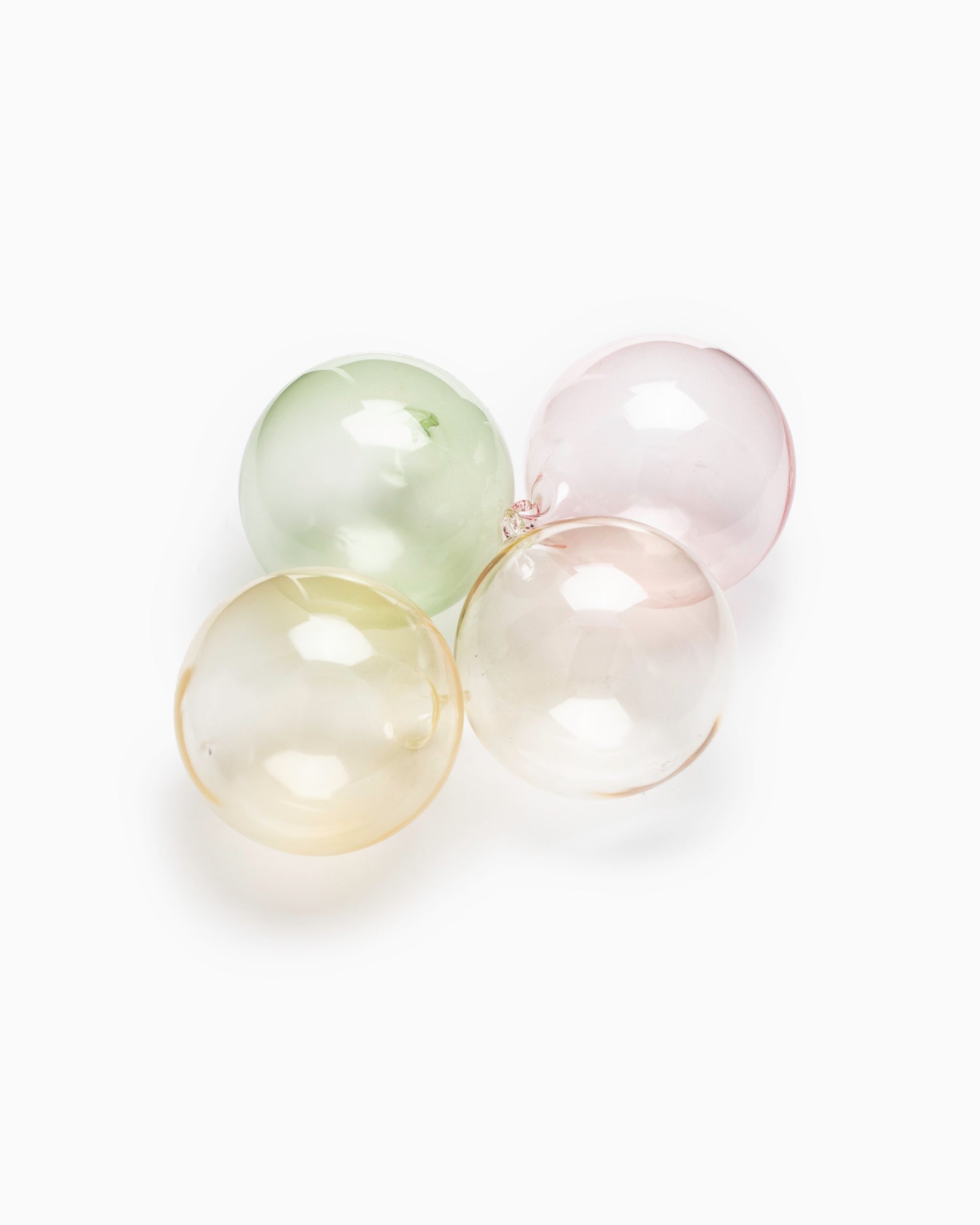 Glass Baubles - M - Set of 4 - Mixed Light