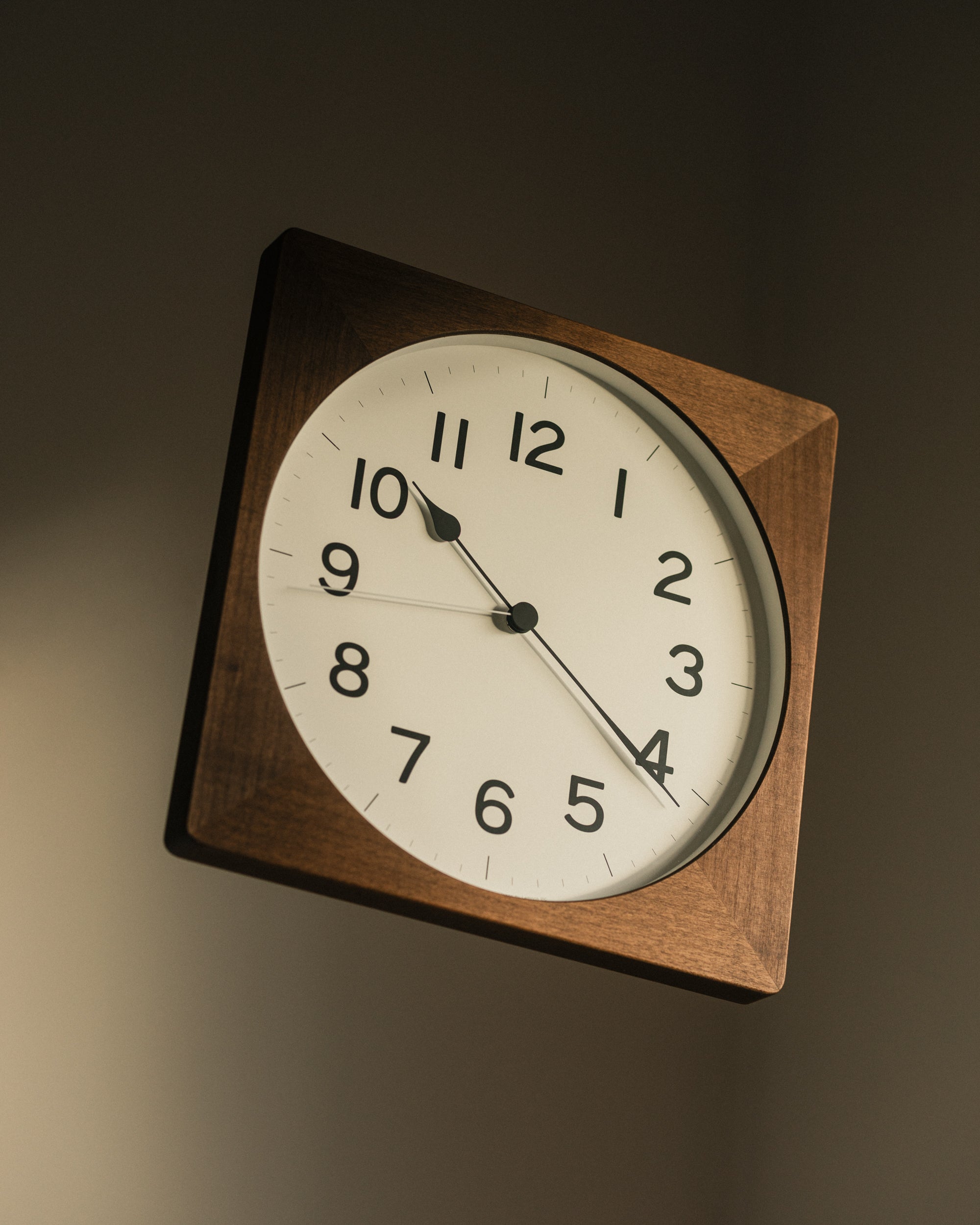 Root Square Clock - Brown