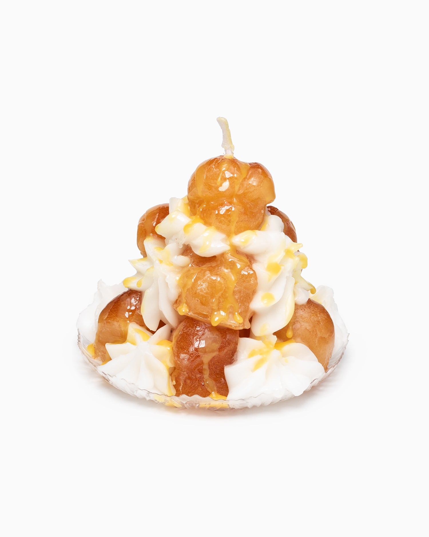 Mini Profiteroles Tower Candle - Caramel