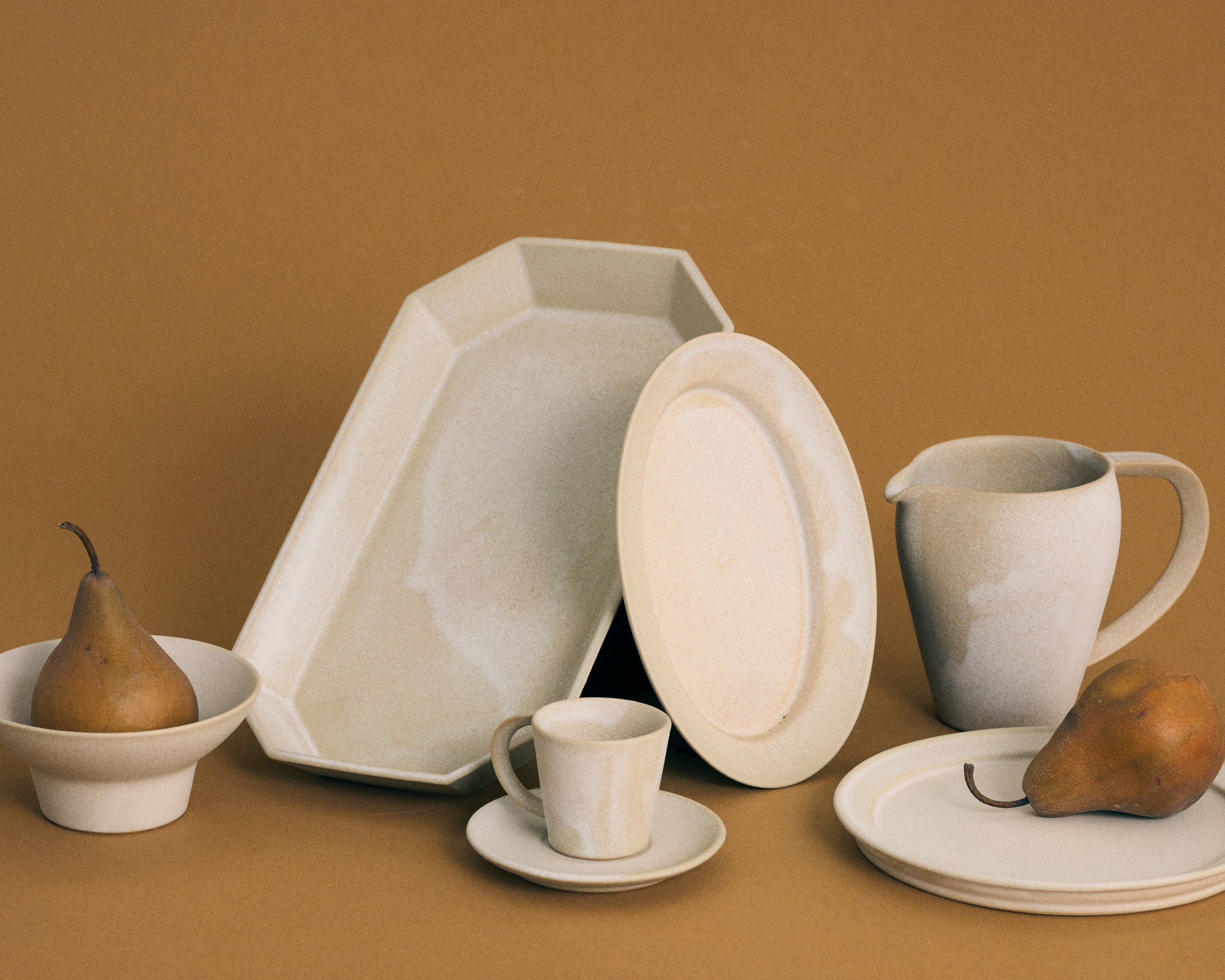 Espresso Cup and Saucer - Stone Beige