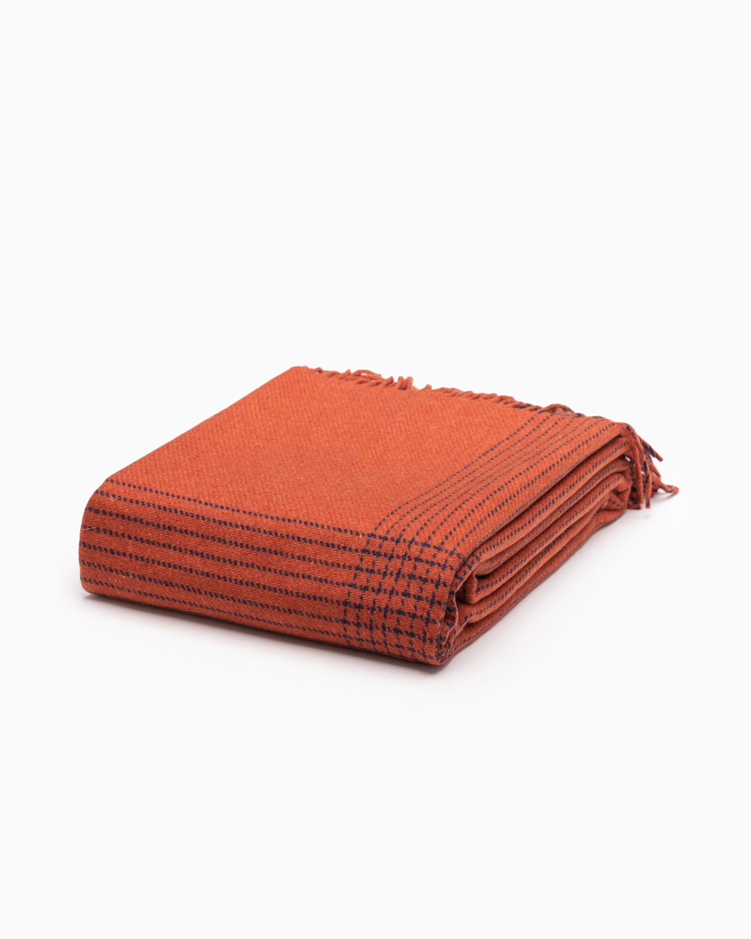 Cashmere Merino Throw Aspen Burnt Orange