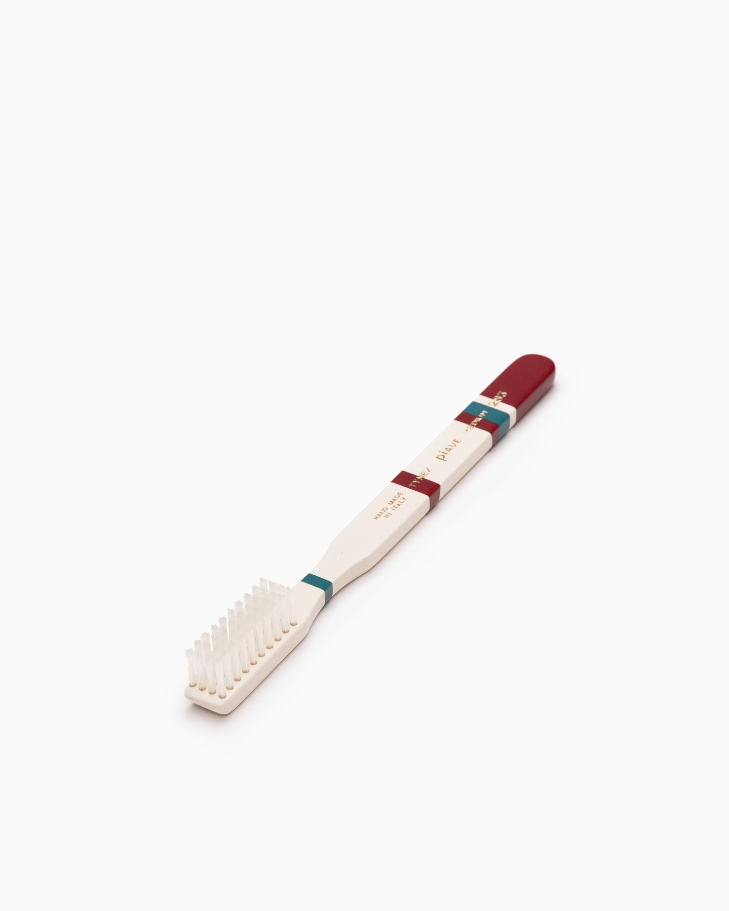 Piave Rome Toothbrush - Burgundy/Teal