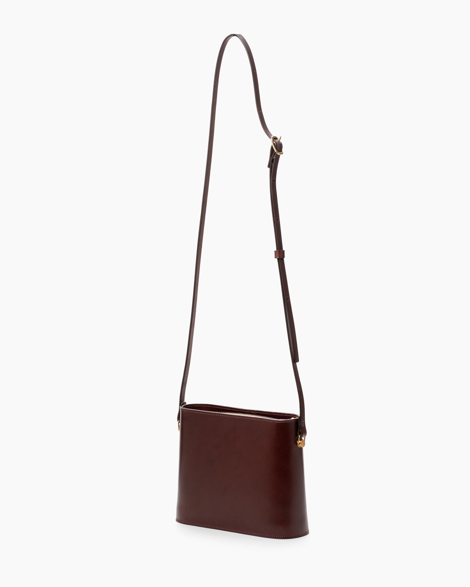 Leather Shoulder Bag - Chocolate