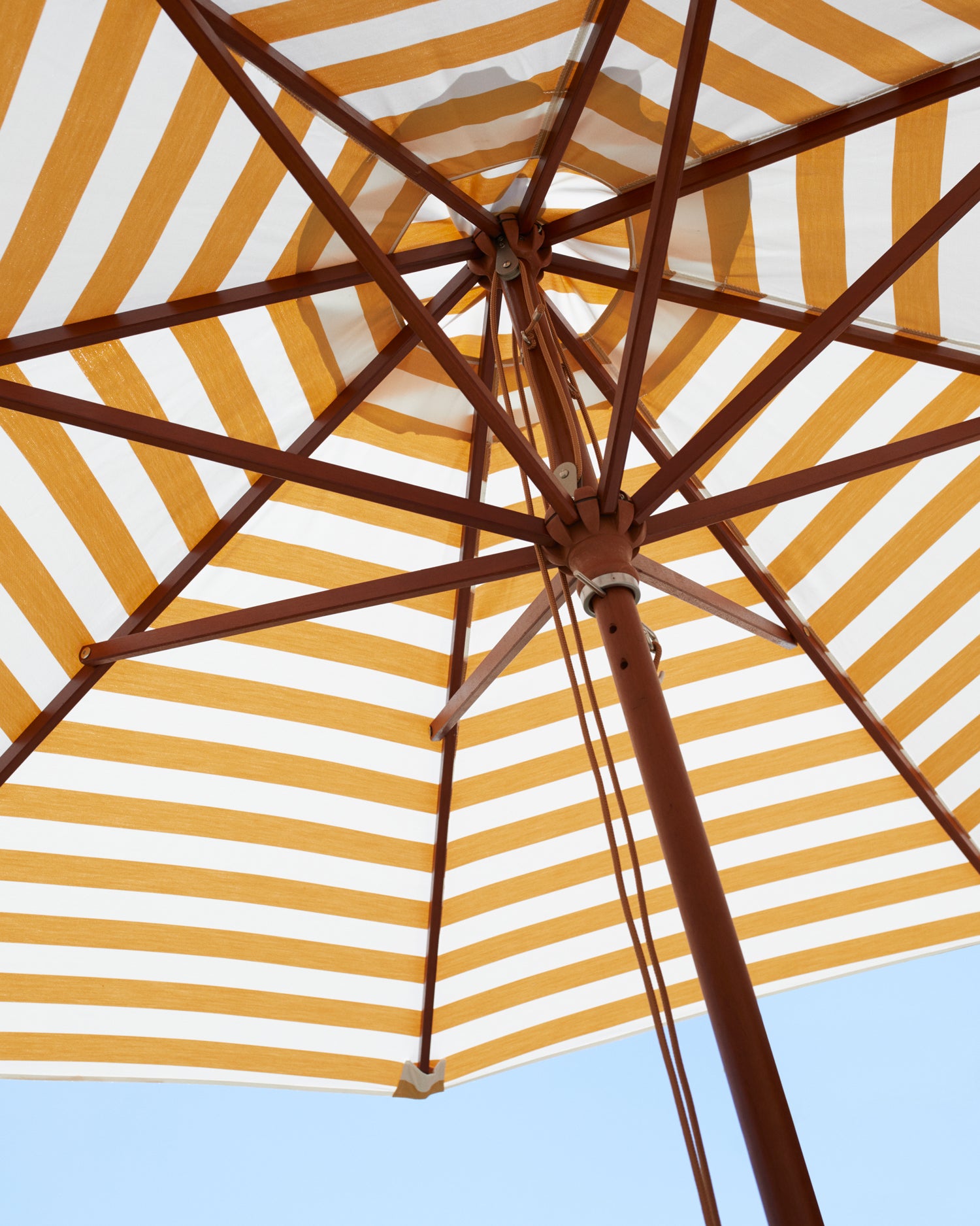 Messina Umbrella Ø270 - Golden Yellow Stripes
