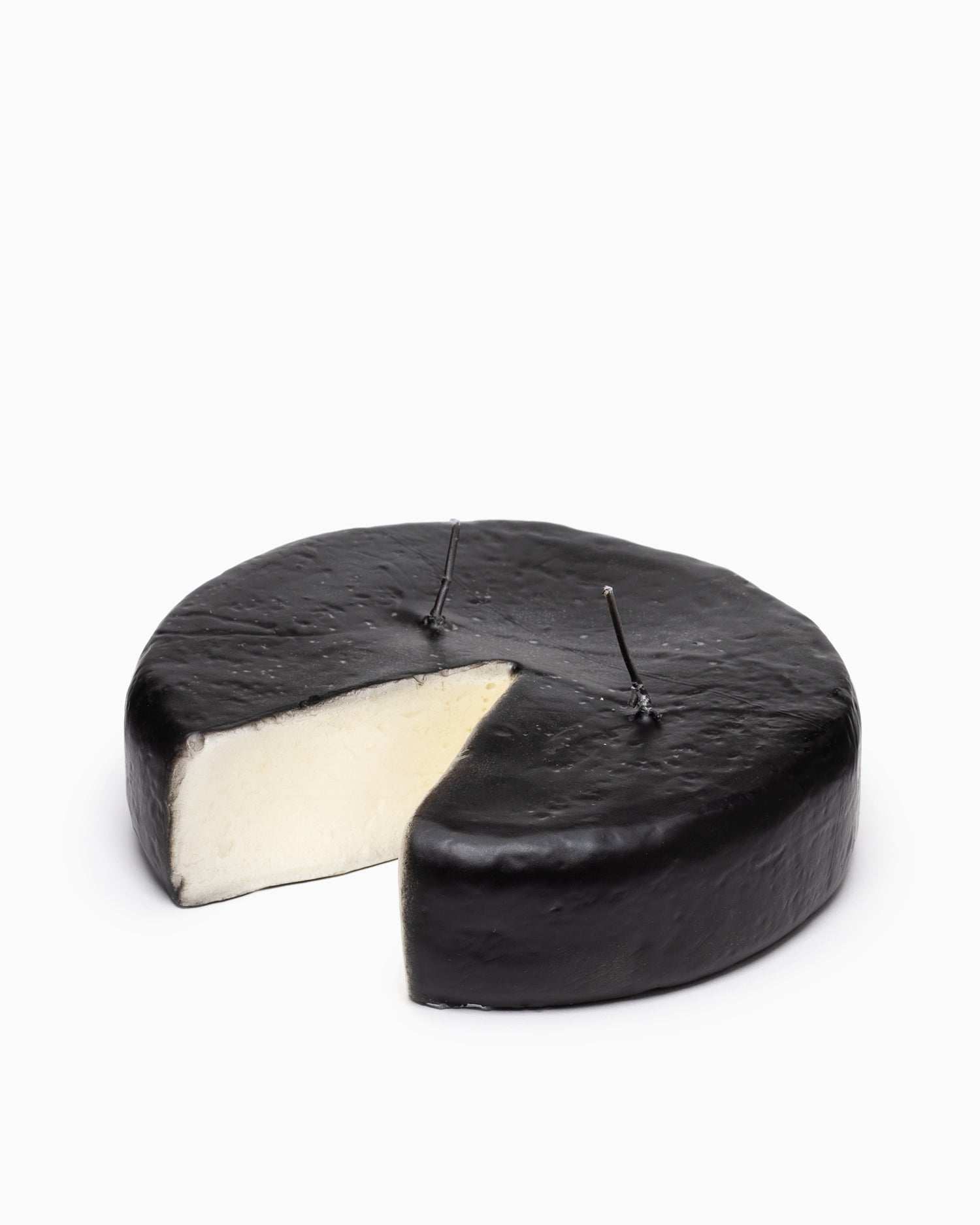 Cheese Wheel Candle - Black