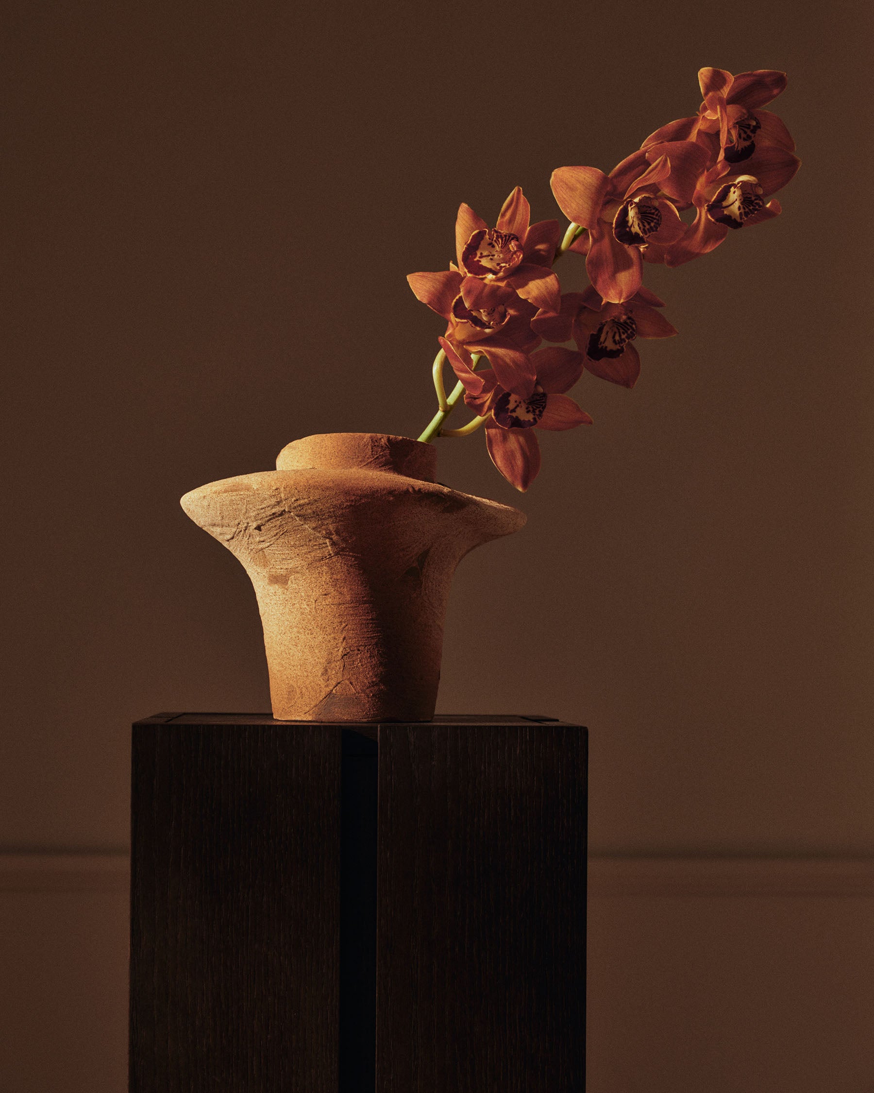 Evio Vase - Burnt Umber - Small