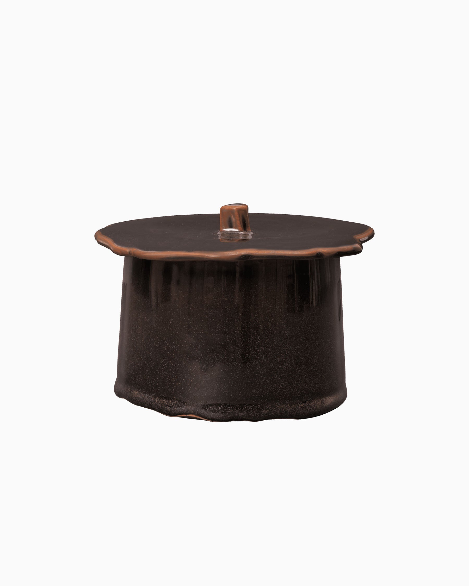 Marnen Large Jar - Carob Brown