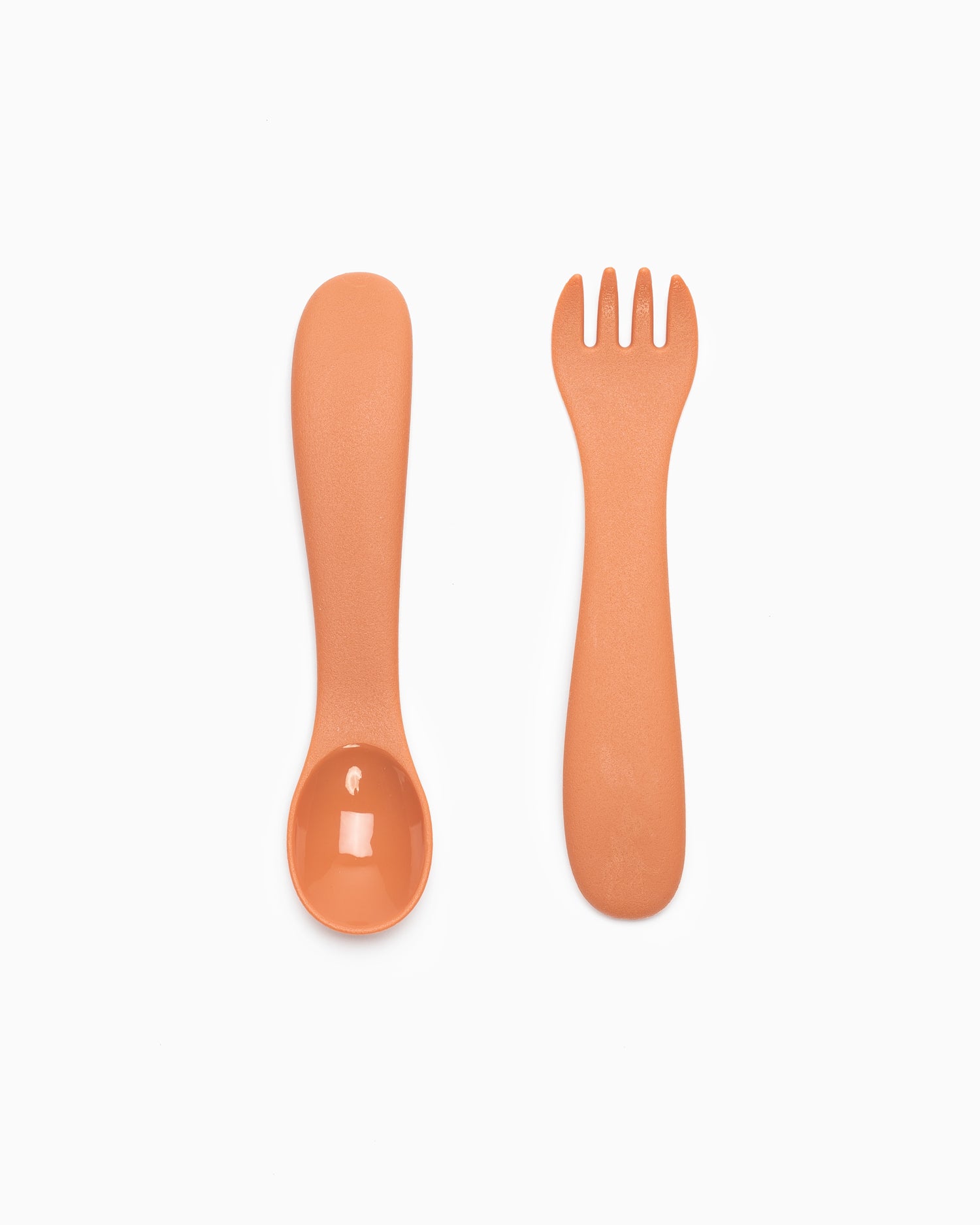Bonbo Spoon & Fork - Orange