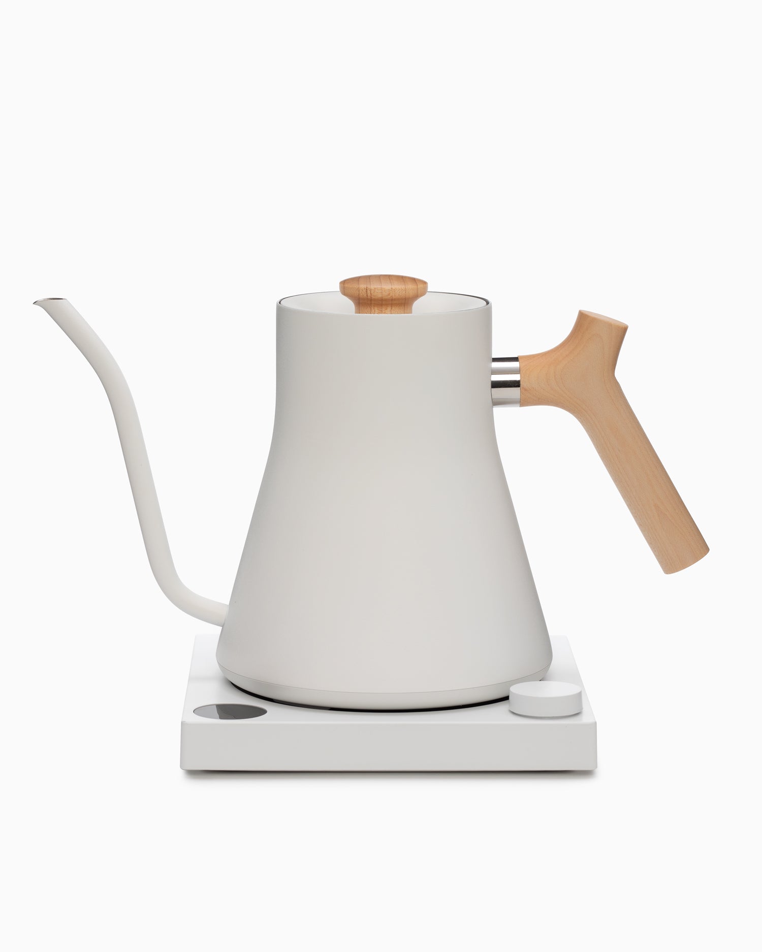 Stagg EKG Electric Kettle - Matte White and Maple