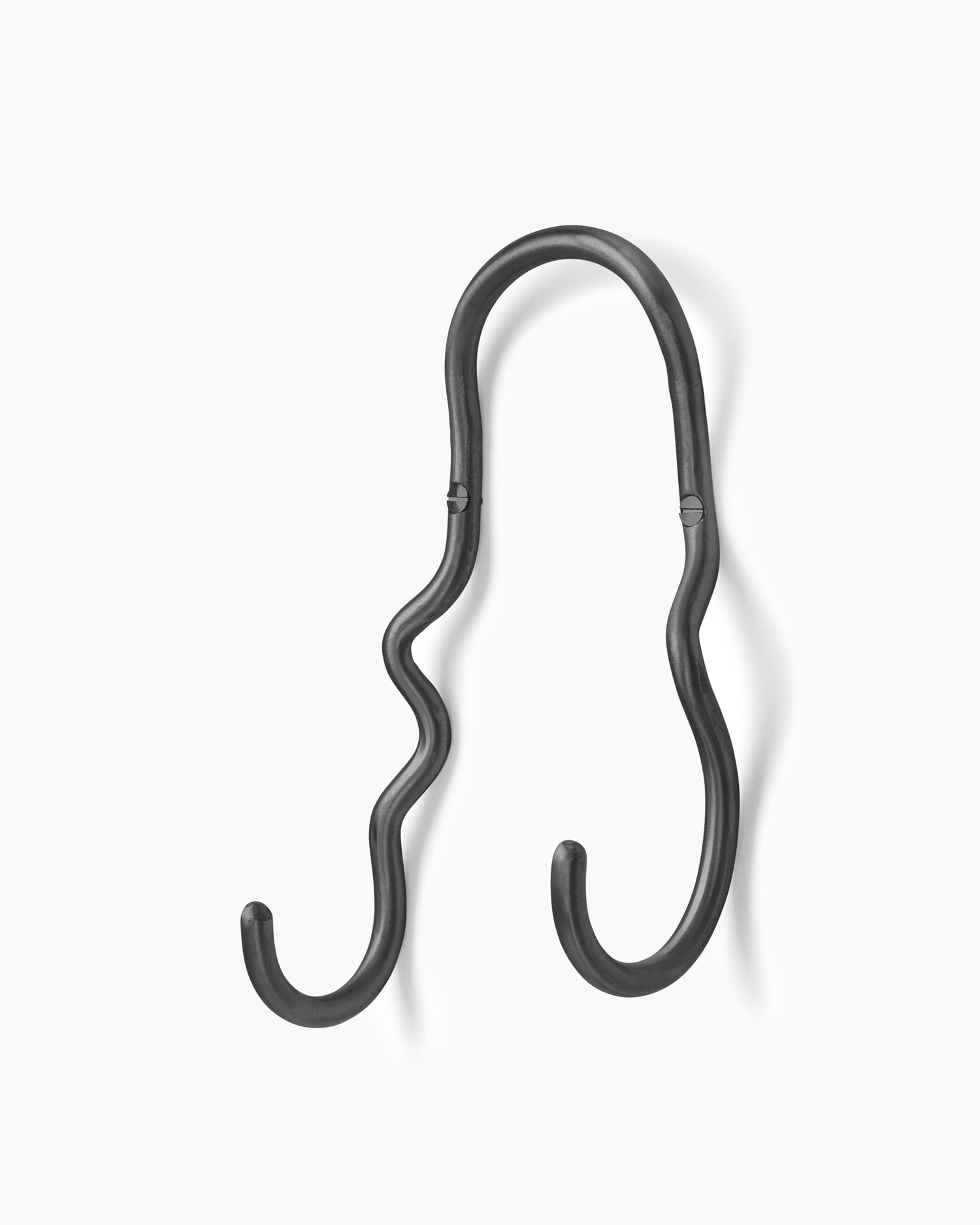 Curvature Double Hook - Black Brass