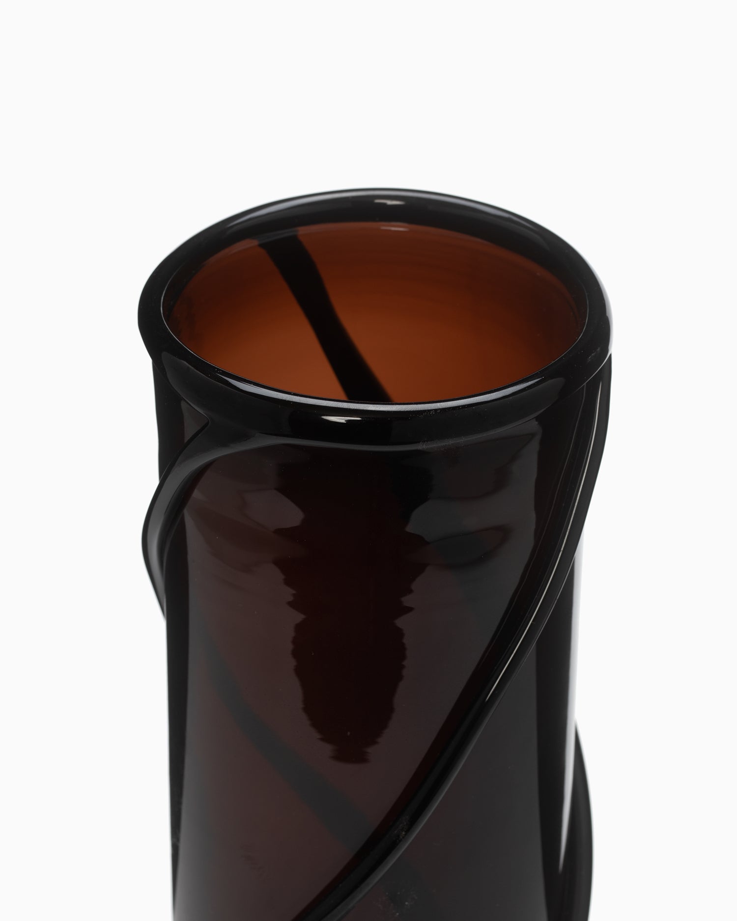 Entwine Vase Large - Dark Amber