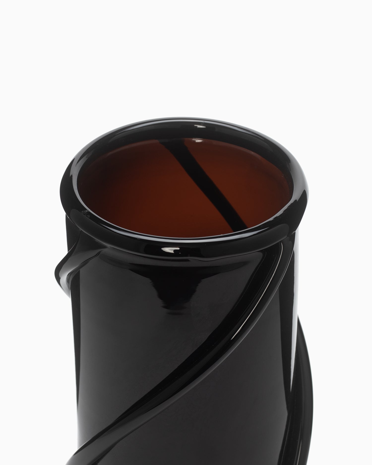 Entwine Vase Small - Dark Amber