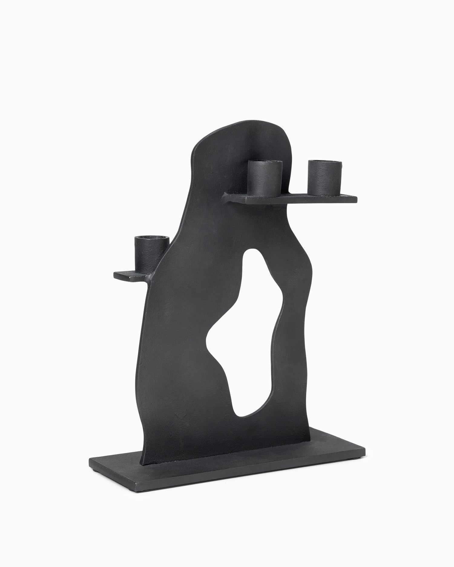 Erode Candle Holder - Black