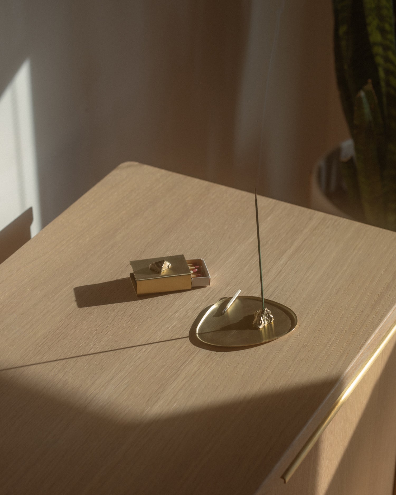 Stone Incense Burner - Brass