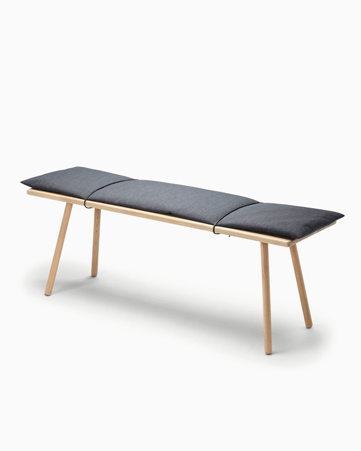 Georg Bench - Oak/Wool/Dark Grey