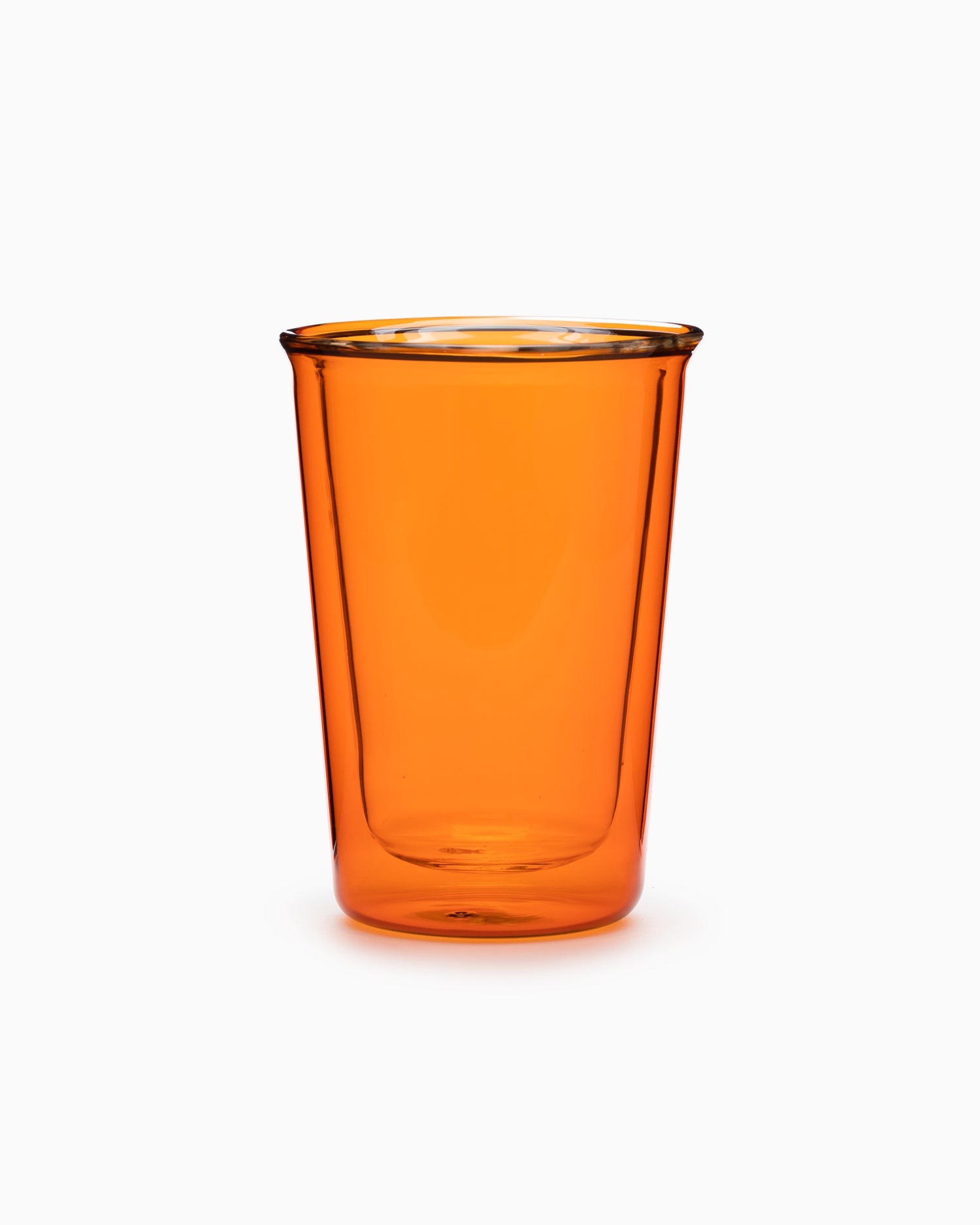 Cast Amber Double Wall Glass 290ml