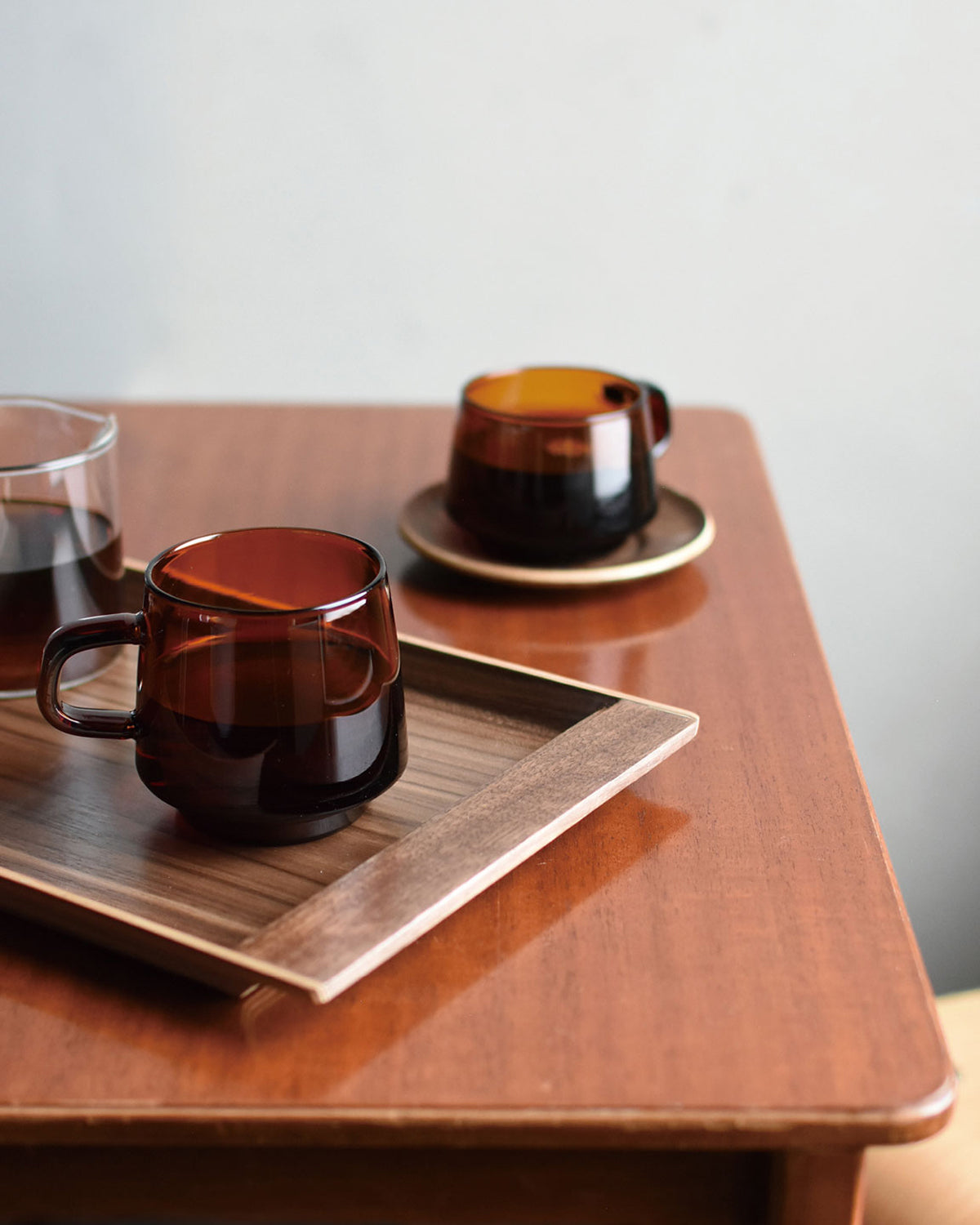 Amber Sepia Cup & Saucer