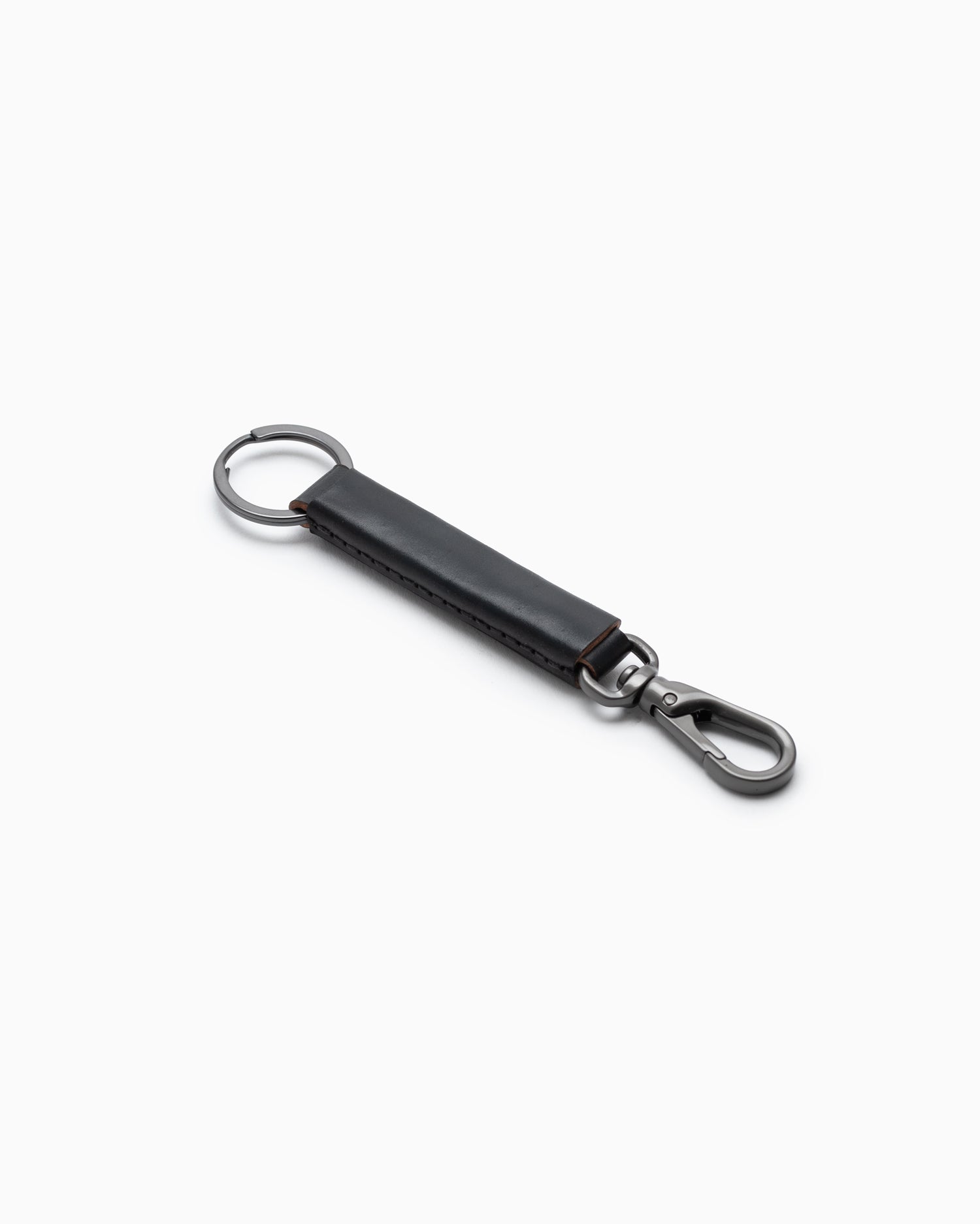 Loop Keychain with Snap Hook - Black