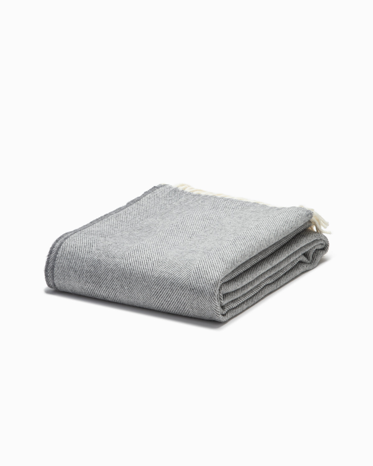 OFS. Merino Lambswool Throw - Grey