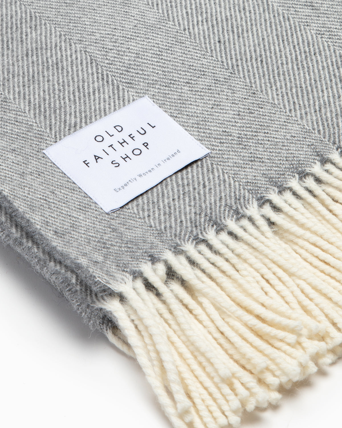 OFS. Merino Lambswool Throw - Grey