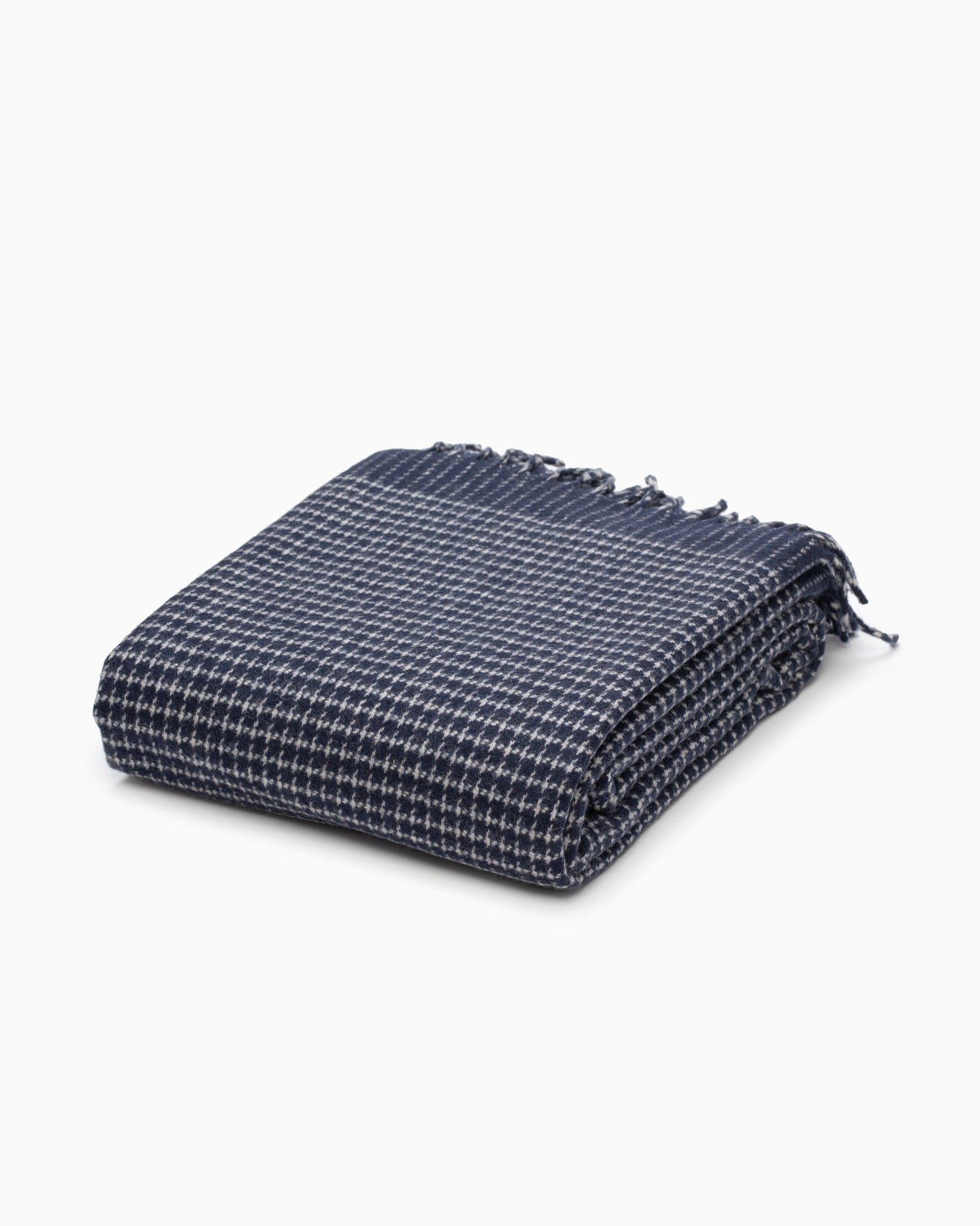 OFS. Cashmere Merino Throw - Alpine Navy