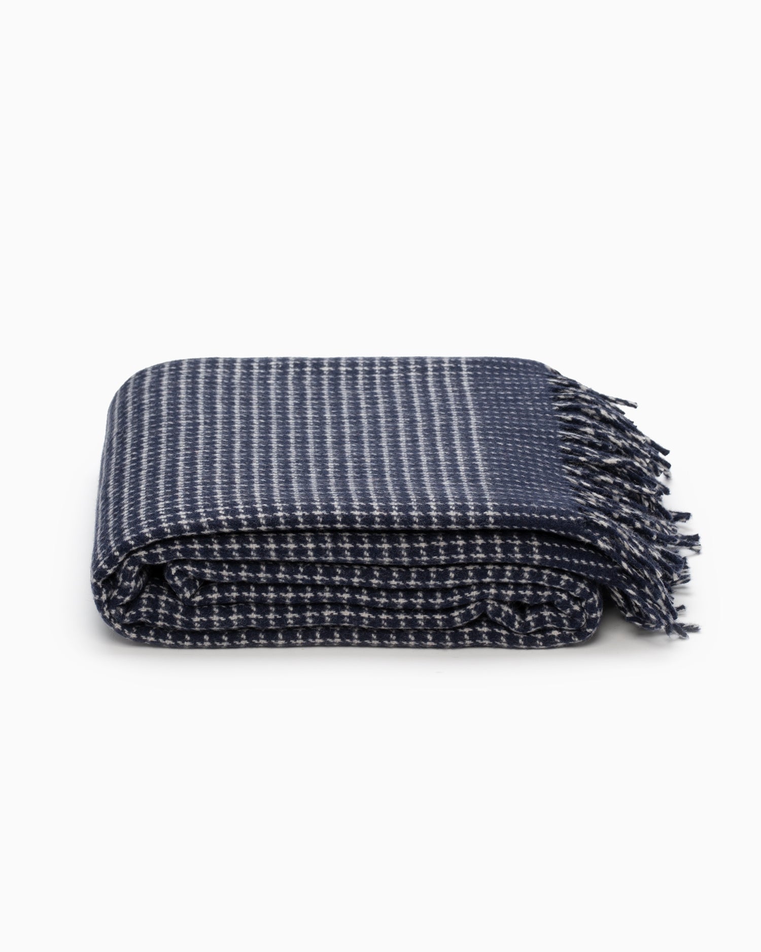 OFS. Cashmere Merino Throw - Alpine Navy